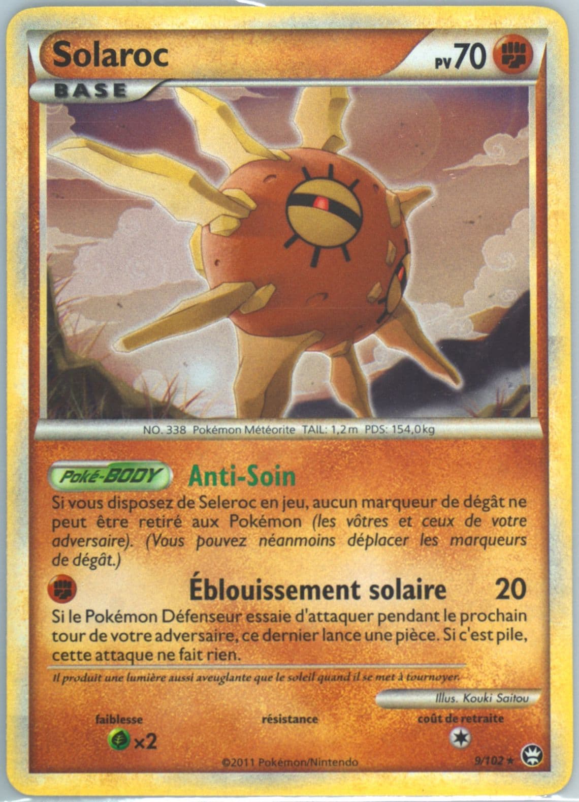 Solaroc-Holo (9) 2011 Pokemon French Heartgold & Soulsilver Triumphant