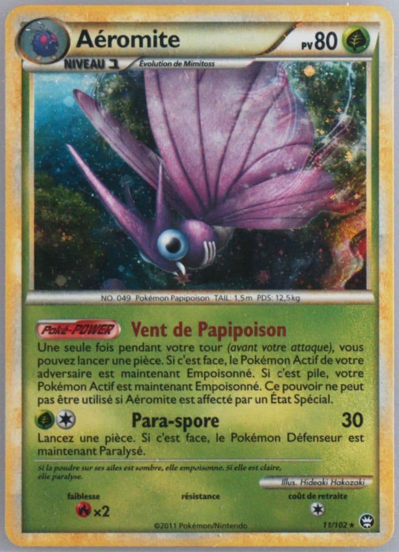 Aeromite-Holo (11) 2011 Pokemon French Heartgold & Soulsilver Triumphant