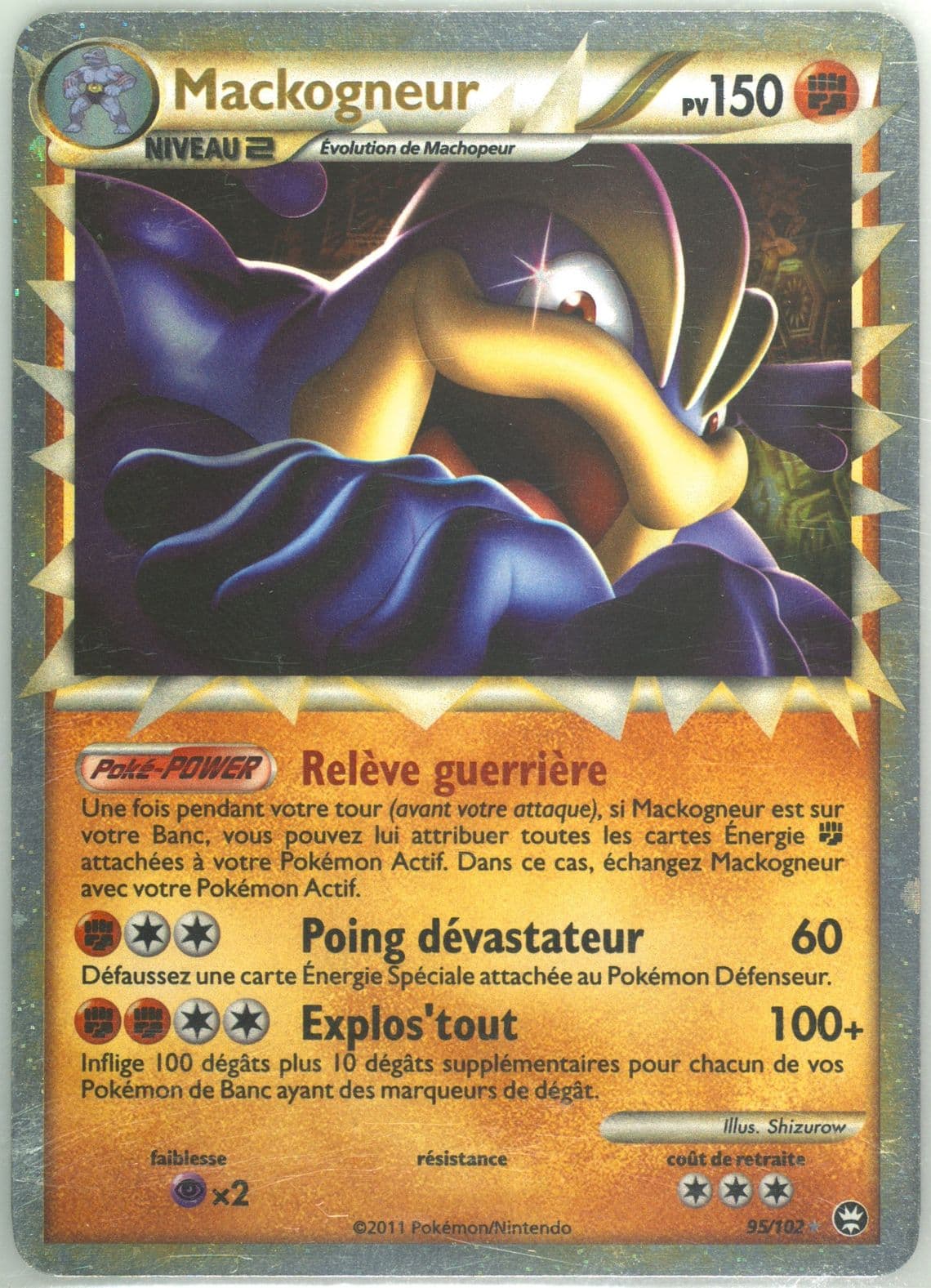 Mackogneur-Holo (95) 2011 Pokemon French Heartgold & Soulsilver Triumphant
