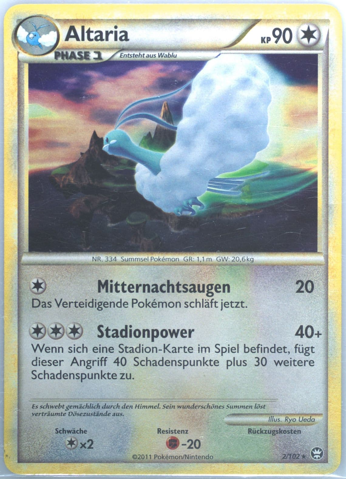 Altaria-Holo (2) 2011 Pokemon German Heartgold & Soulsilver Triumphant