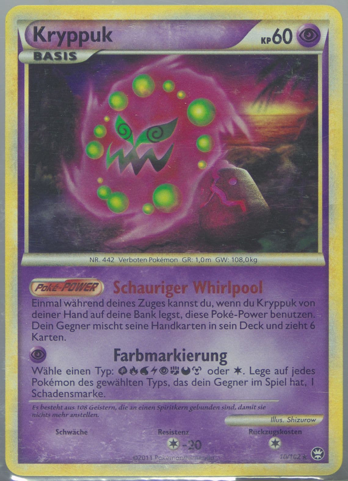 Kryppuk-Holo (10) 2011 Pokemon German Heartgold & Soulsilver Triumphant