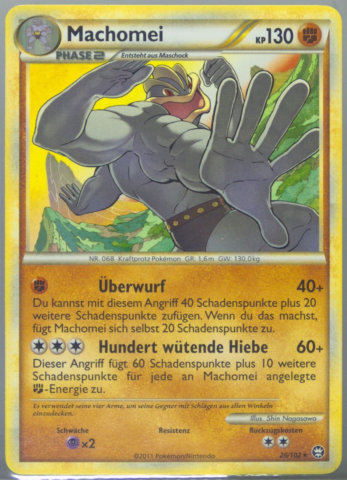 Machomei (26) 2011 Pokemon German Heartgold & Soulsilver Triumphant