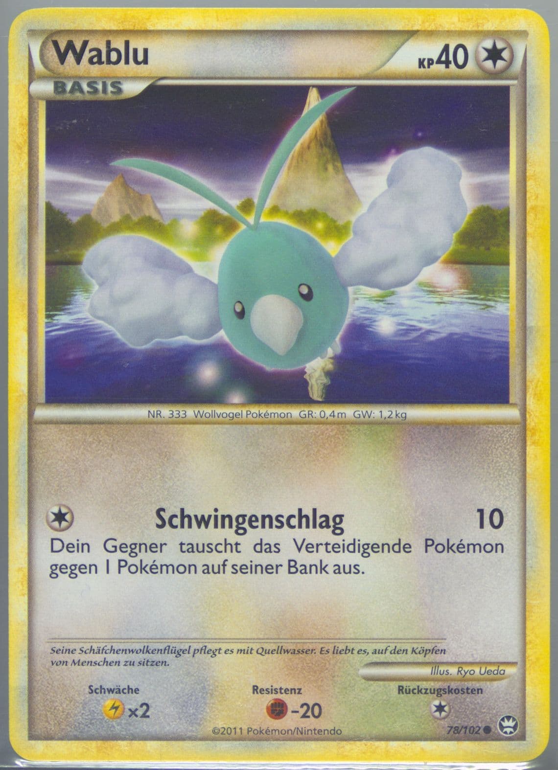 Wablu (78) 2011 Pokemon German Heartgold & Soulsilver Triumphant