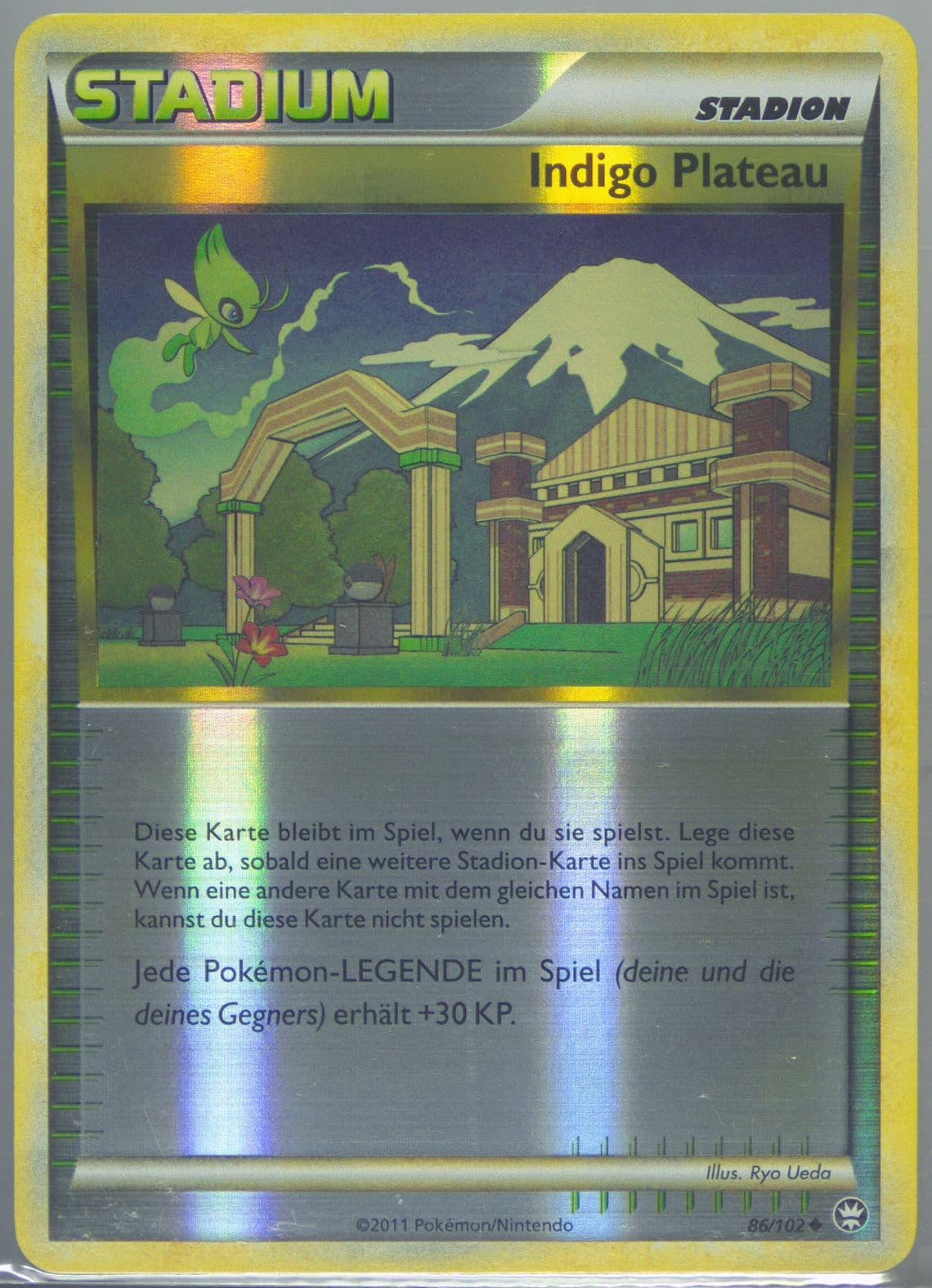 Indigo Plateau-Reverse Foil (86) 2011 Pokemon German Heartgold & Soulsilver Triumphant