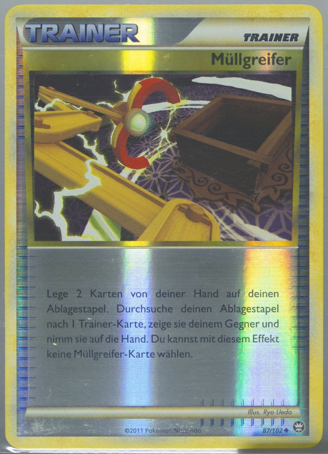 Mullgreifer-Reverse Foil (87) 2011 Pokemon German Heartgold & Soulsilver Triumphant