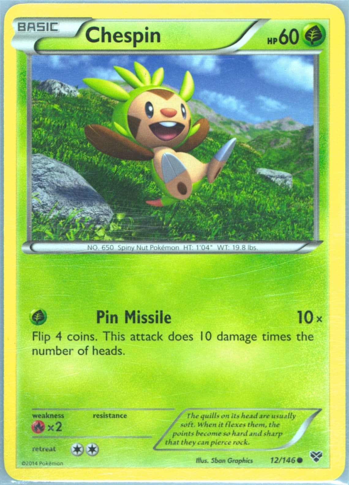 Chespin (12) 2014 Pokemon XY