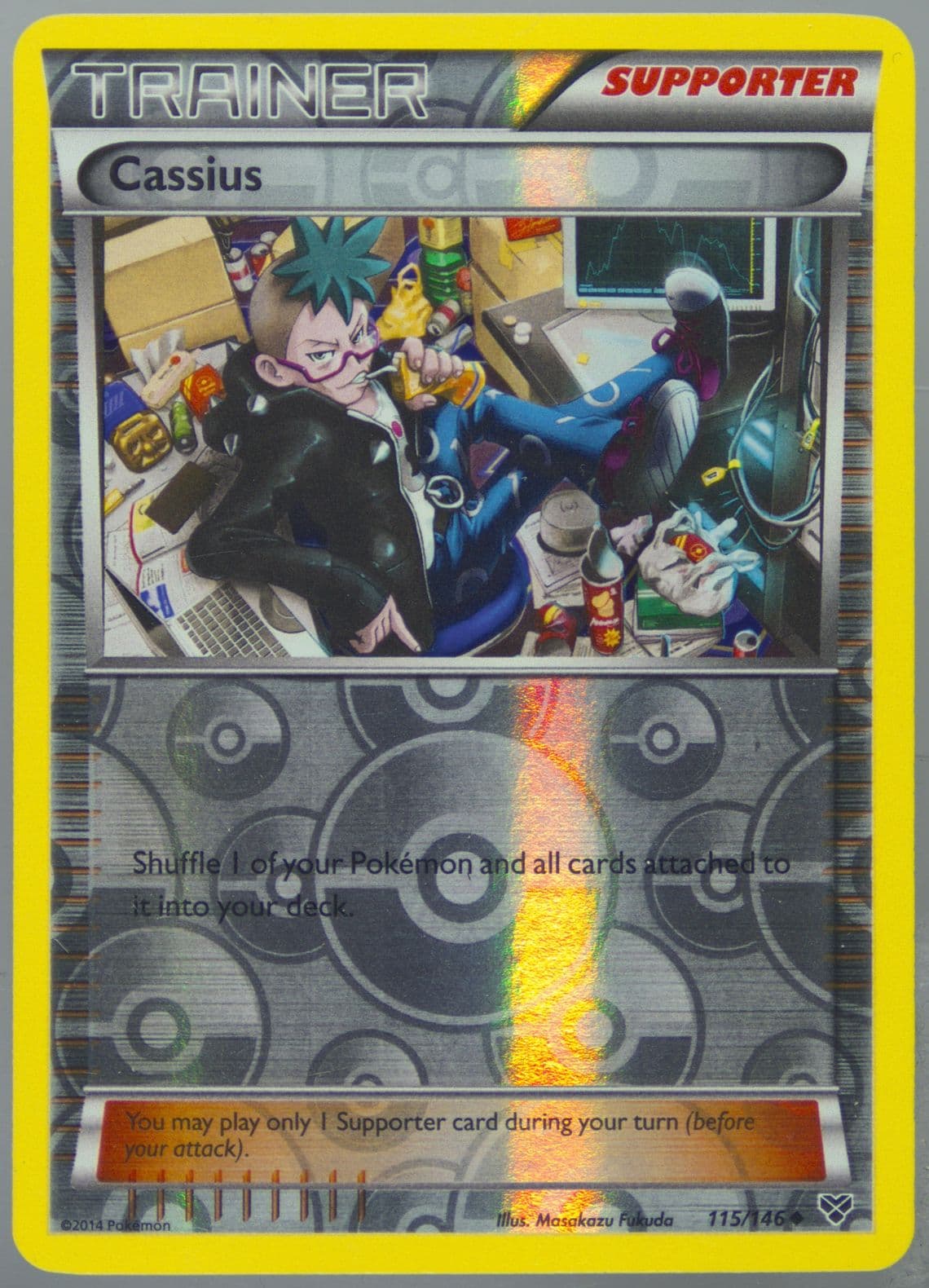 Cassius-Reverse Foil (115) 2014 Pokemon XY
