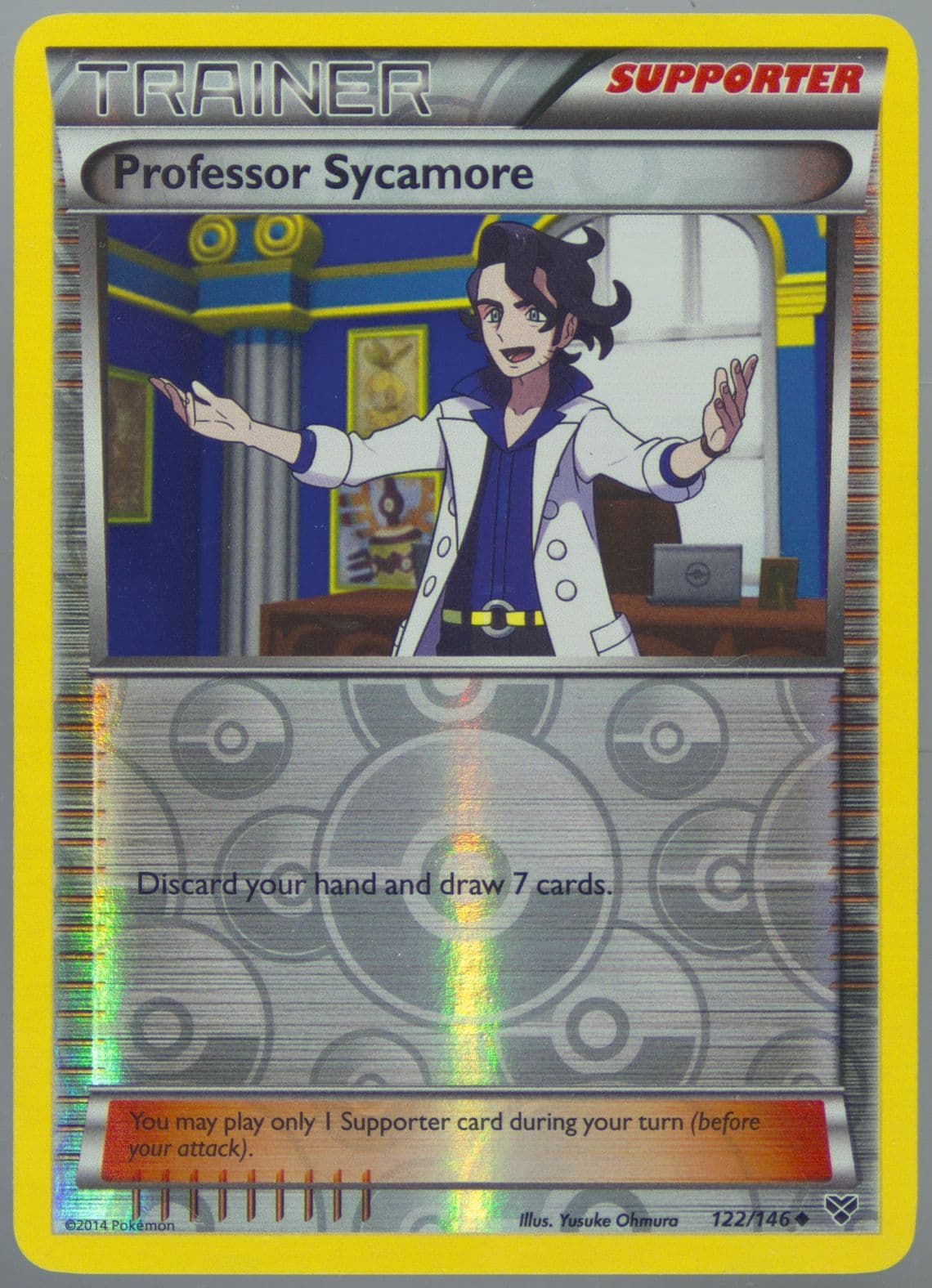 Professor Sycamore-Reverse Foil (122) 2014 Pokemon XY