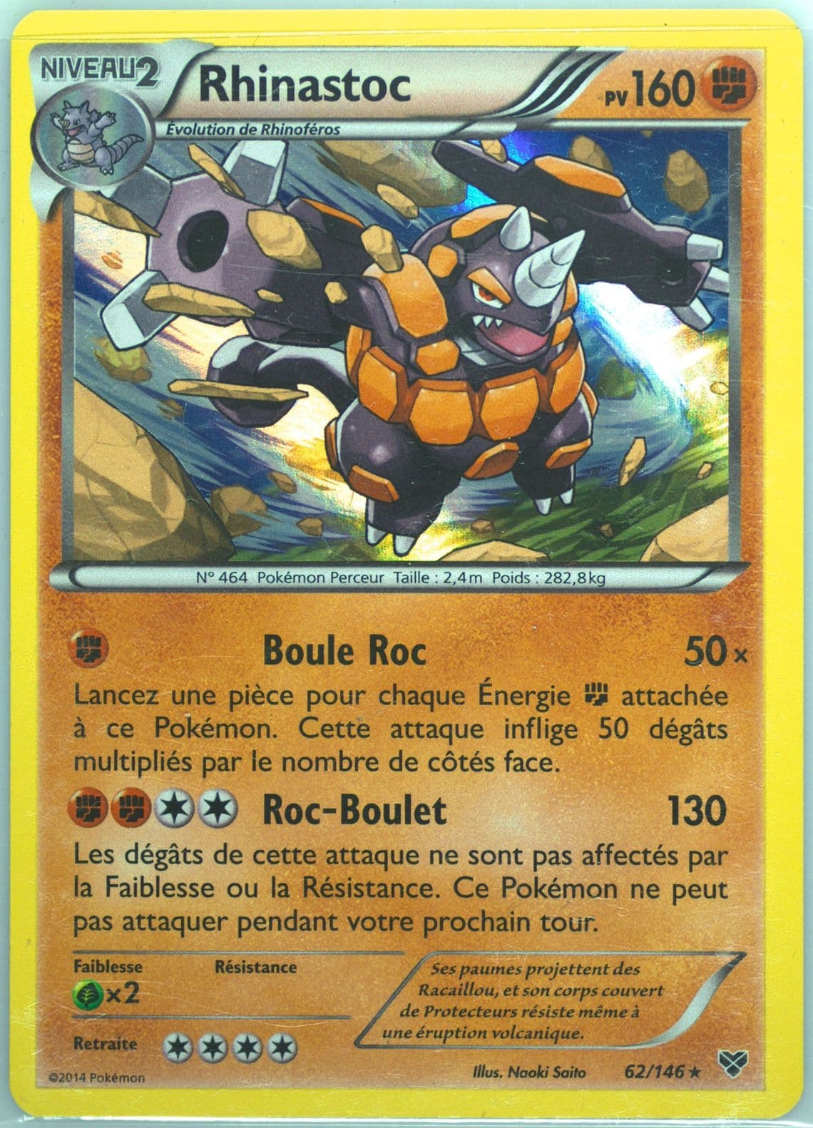 Rhinastoc-Holo French (62) 2014 Pokemon XY
