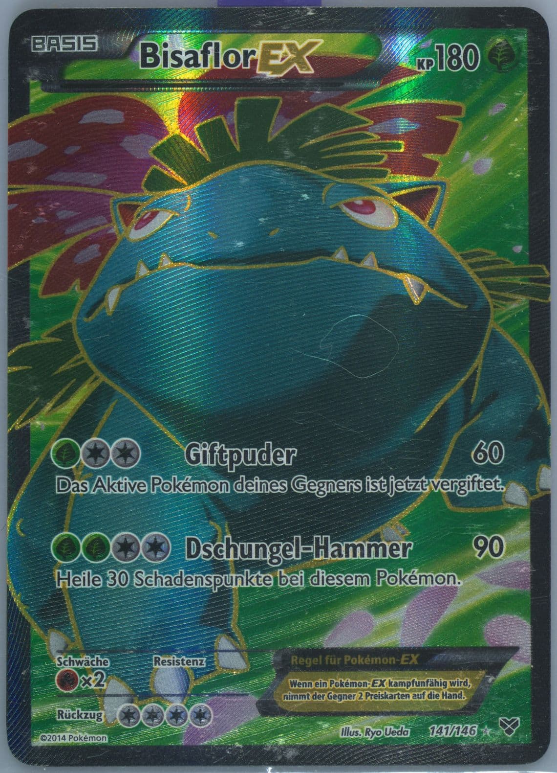 Full Art/Bisaflor EX German (141) 2014 Pokemon XY
