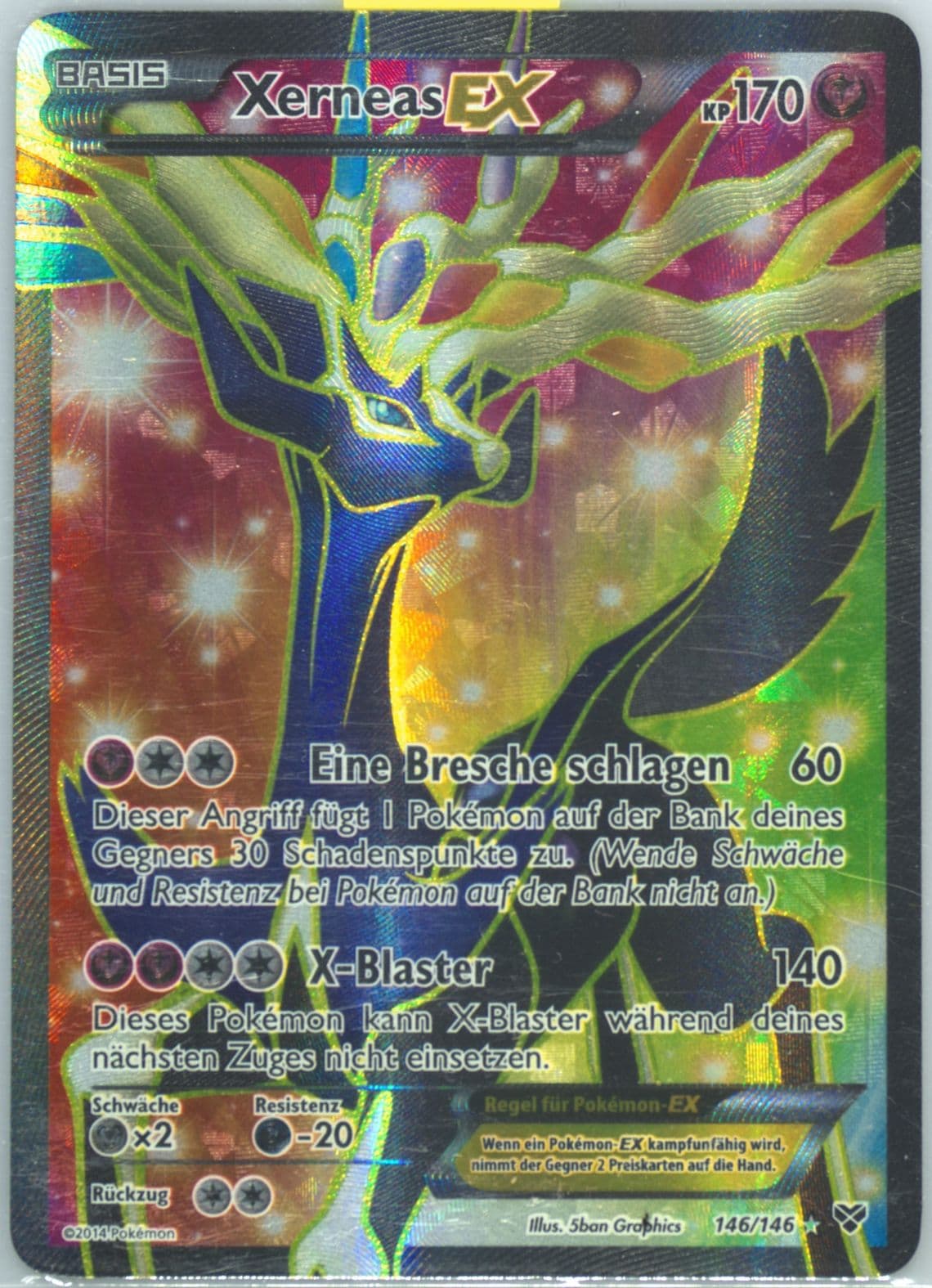 Full Art/Xerneas EX German (146) 2014 Pokemon XY
