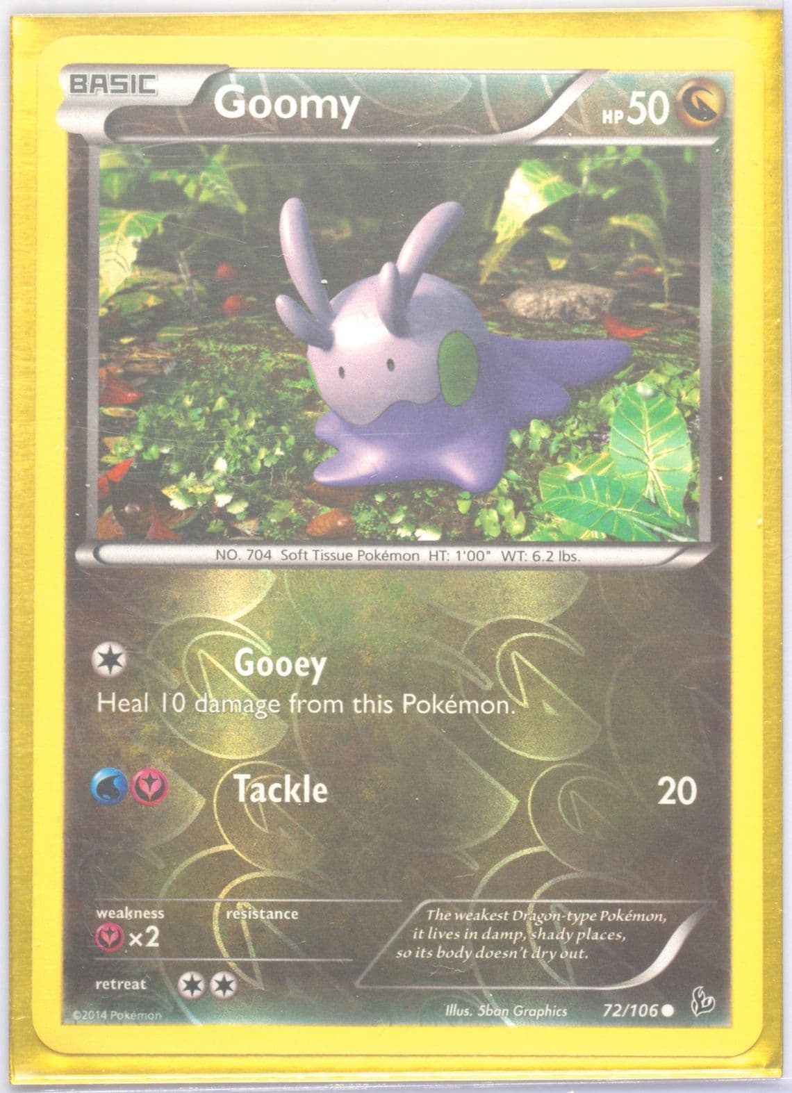 Goomy-Reverse Foil (72) 2014 Pokemon XY Flashfire