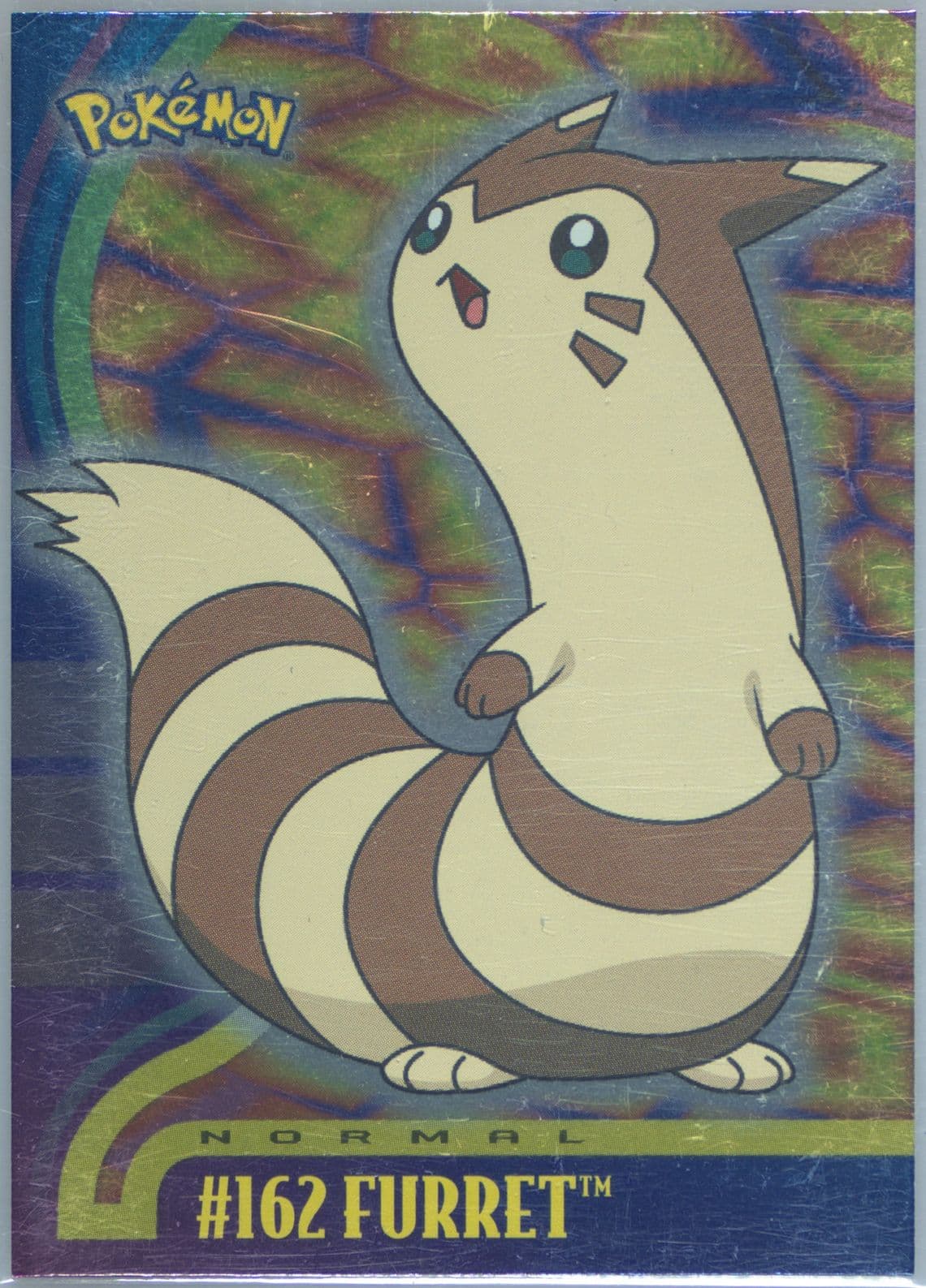 Furret Foil (162) 2001 Topps Pokemon Johto Series 1