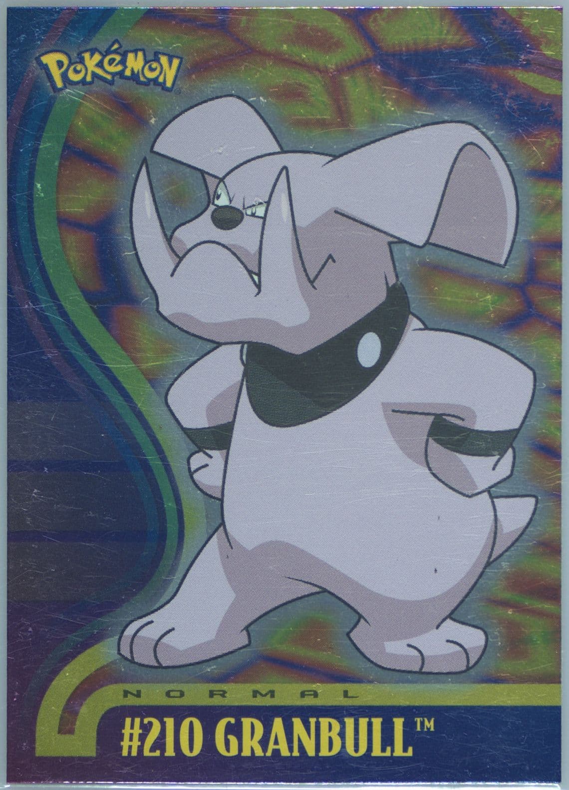 Granbull Foil (210) 2001 Topps Pokemon Johto Series 1