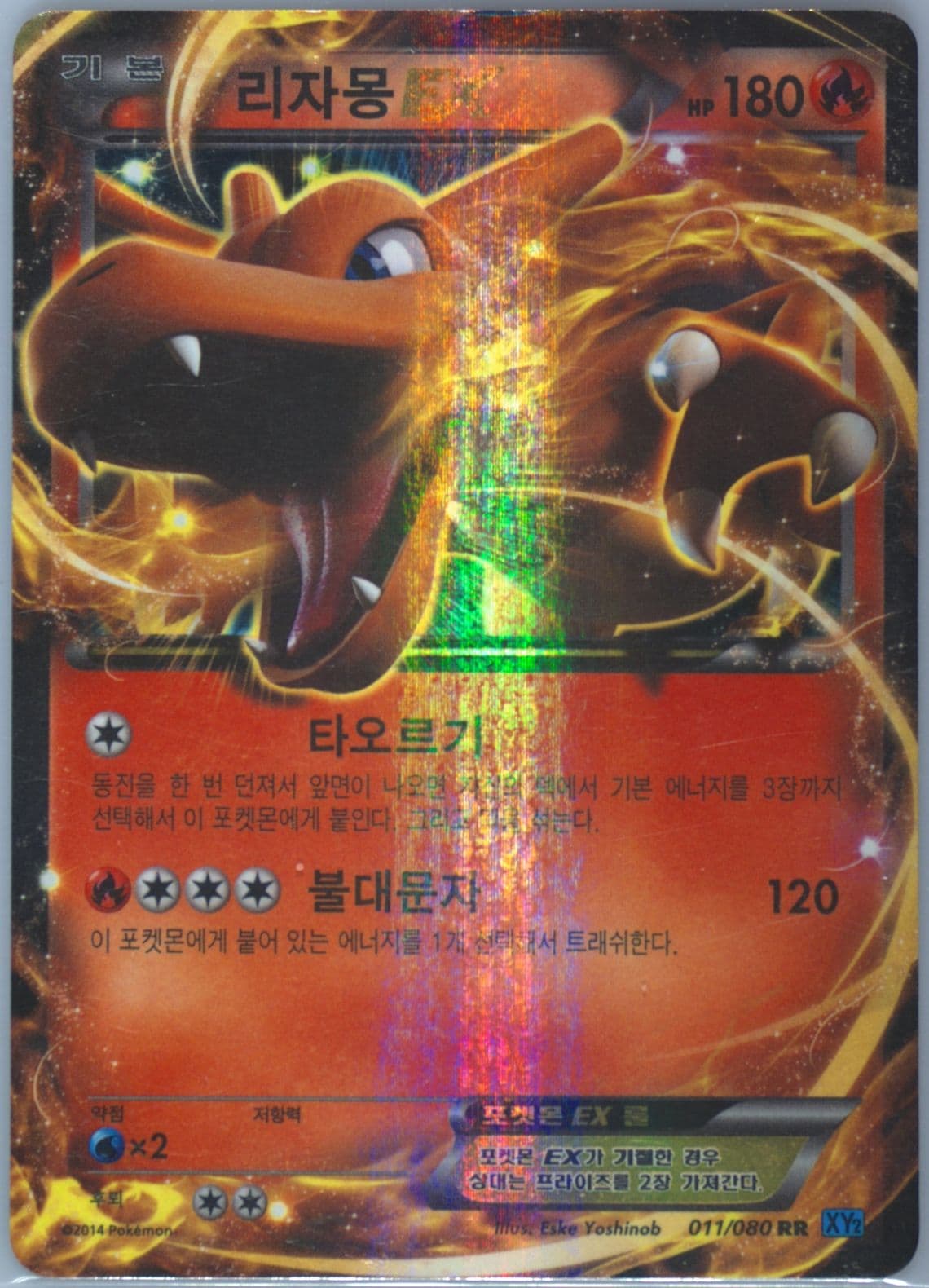 Charizard EX (011) 2014 Pokemon Korean XY Wild Blaze