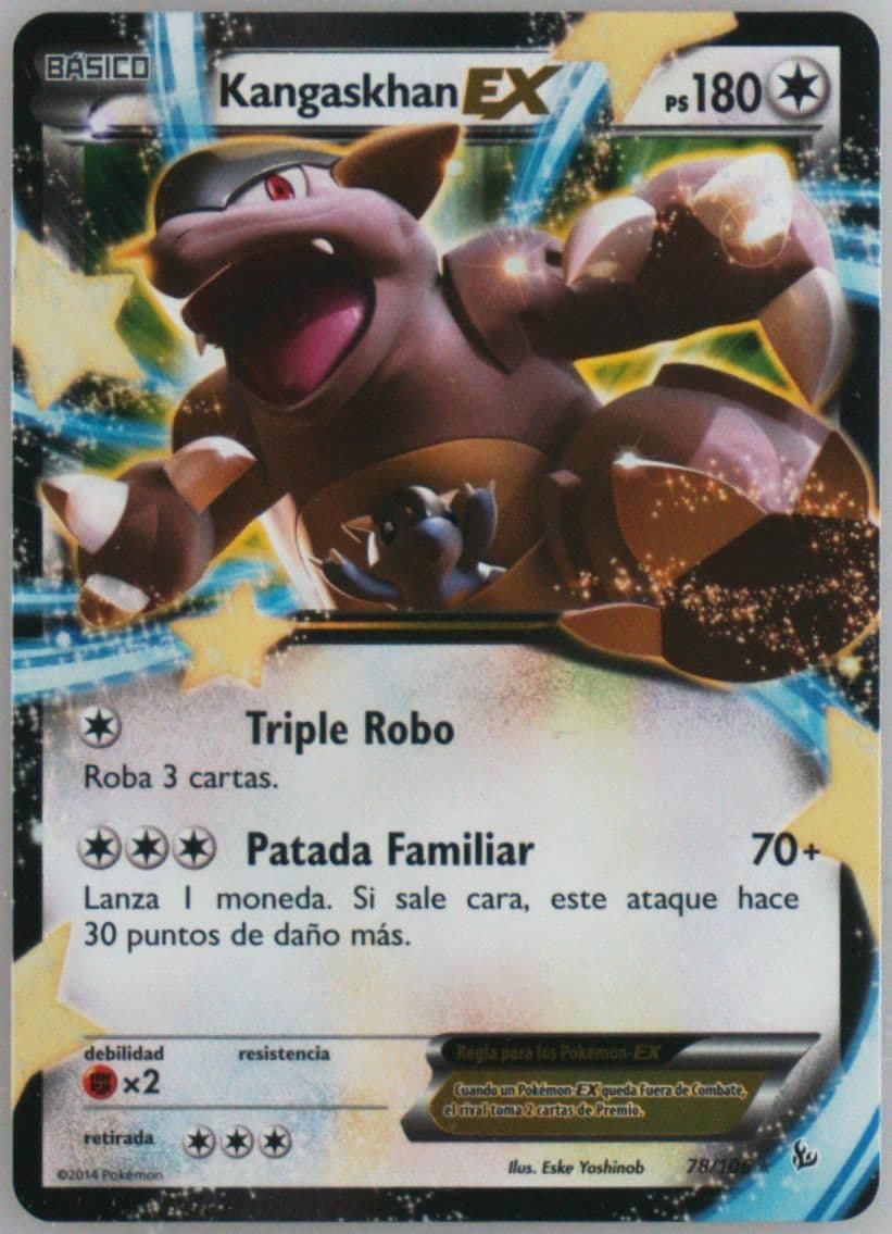 Kangaskhan EX Spanish (78) 2014 Pokemon XY Flashfire