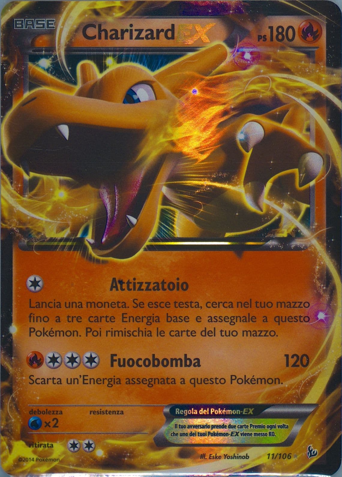Charizard EX Italian (11) 2014 Pokemon XY Flashfire