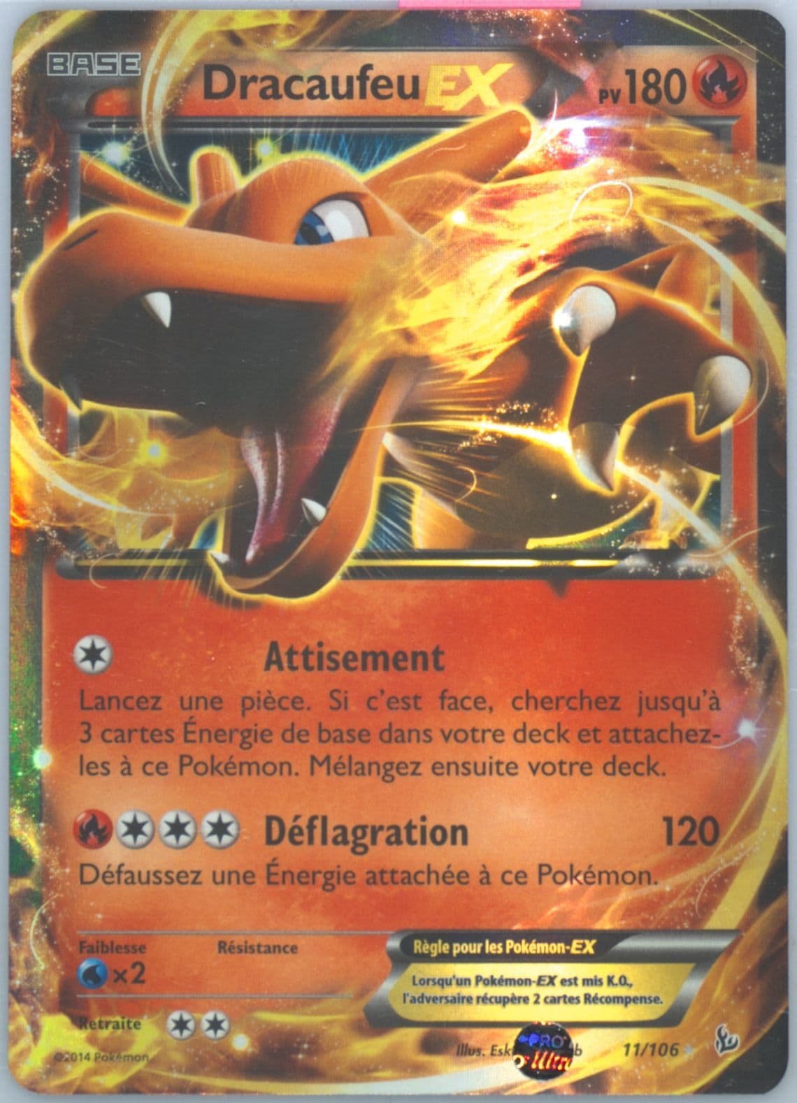 Dracaufeu EX French (11) 2014 Pokemon XY Flashfire