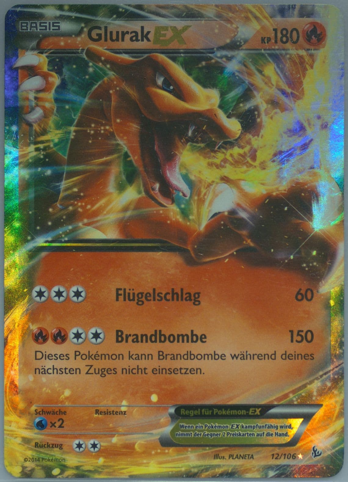 Glurak EX German (12) 2014 Pokemon XY Flashfire
