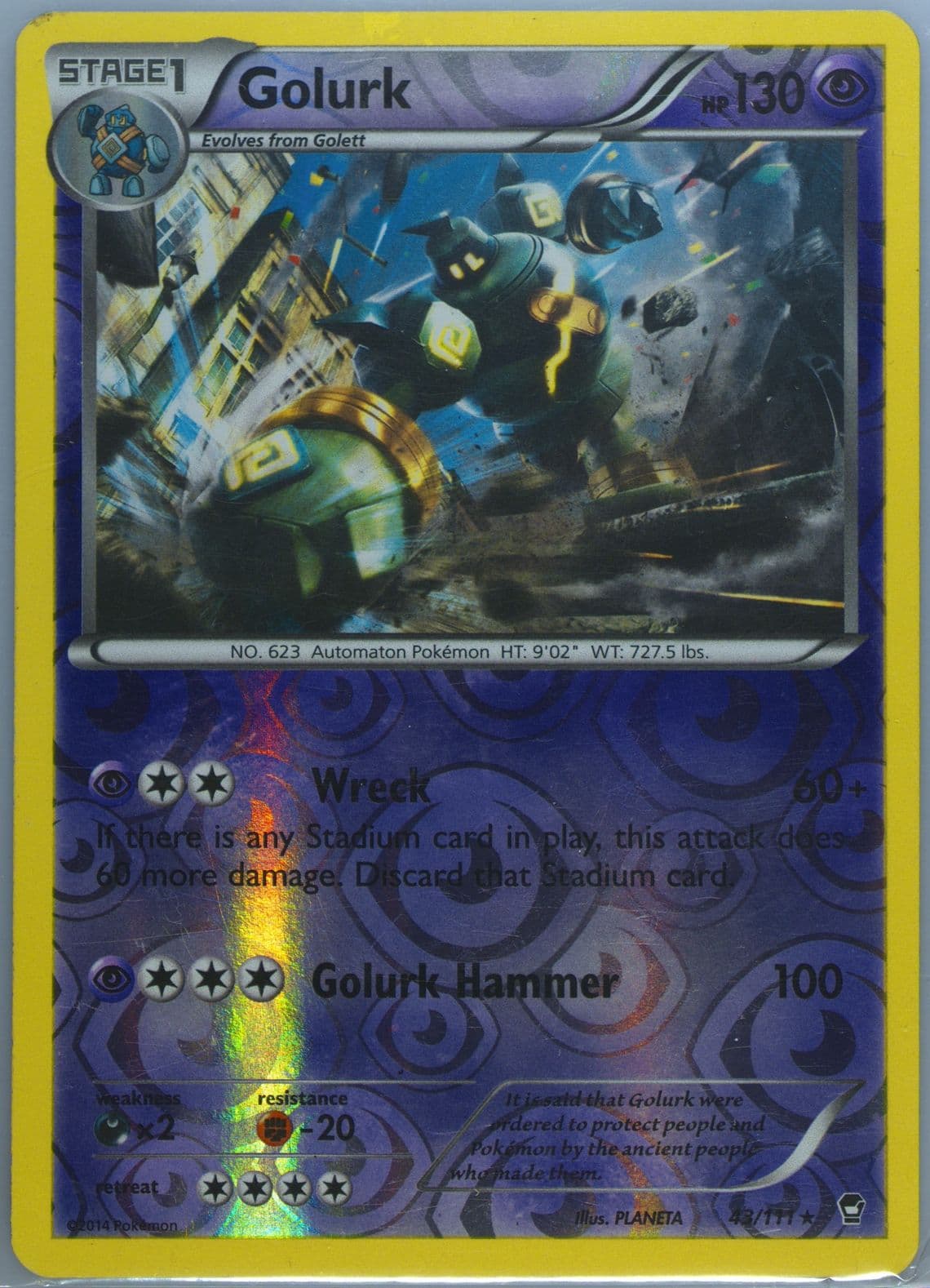 Golurk (43) 2014 Pokemon XY Furious Fists
