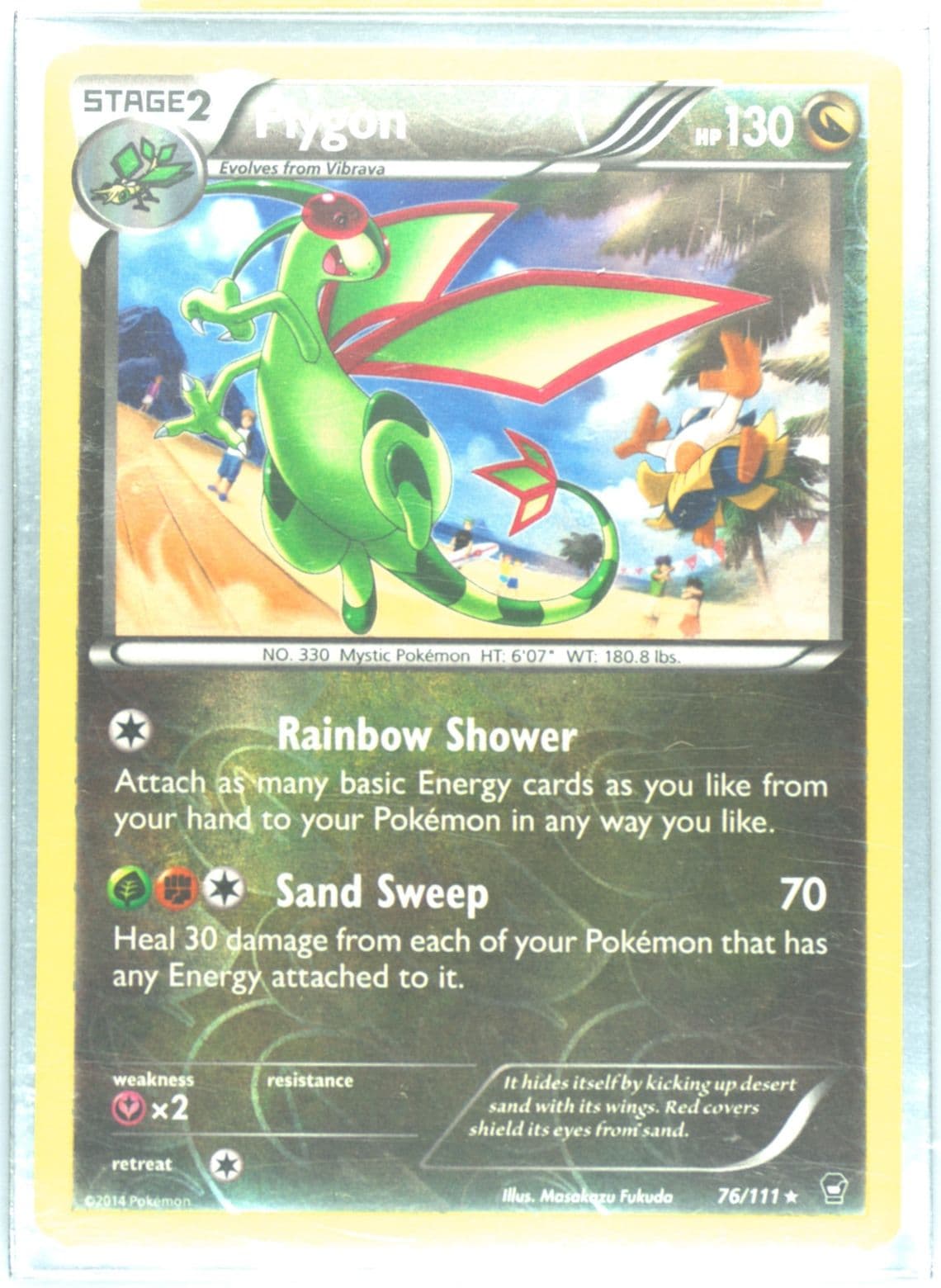 Flygon-Reverse Foil (76) 2014 Pokemon XY Furious Fists