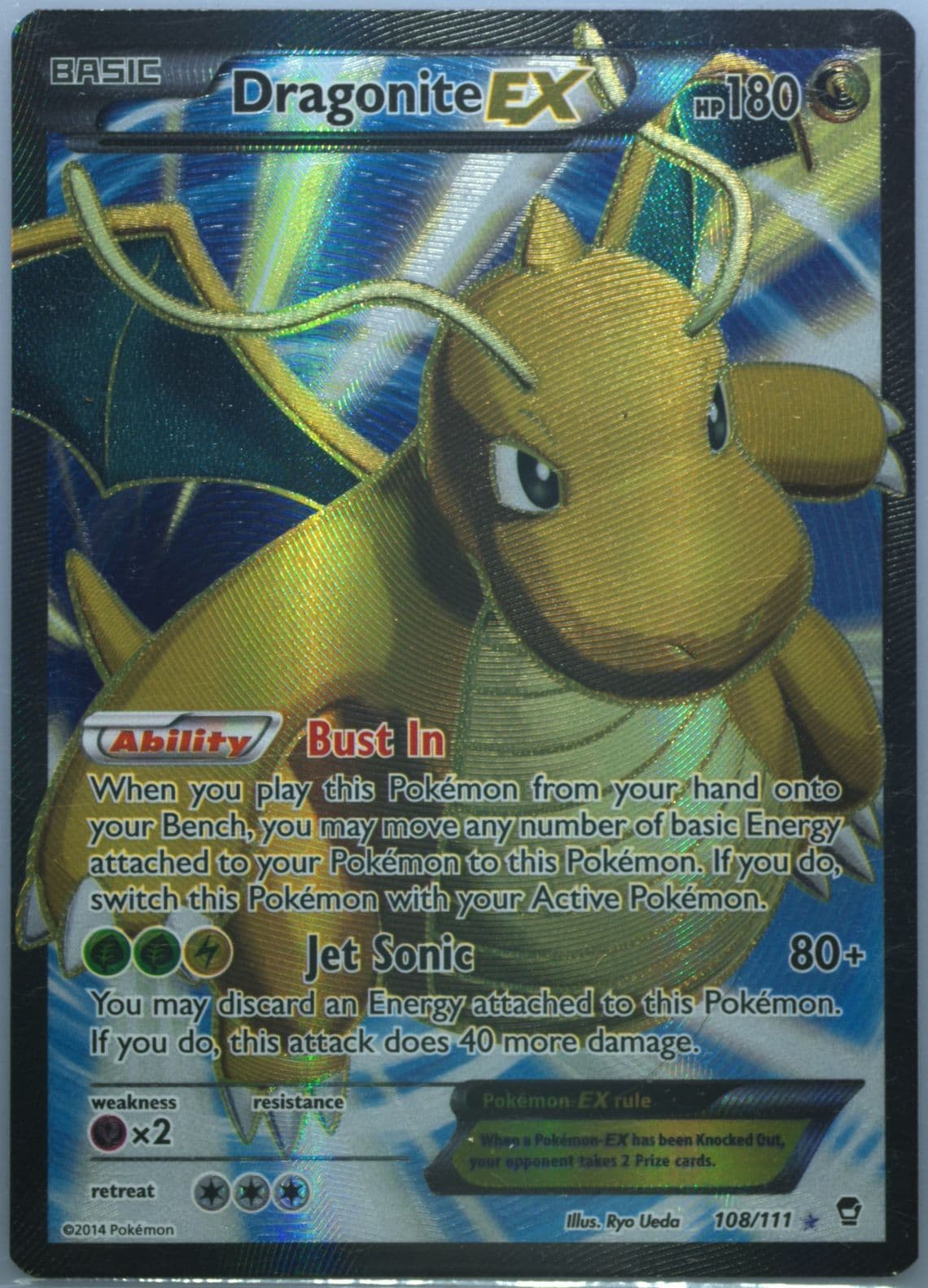 Dragonite EX Italian (108) 2014 Pokemon XY Furious Fists