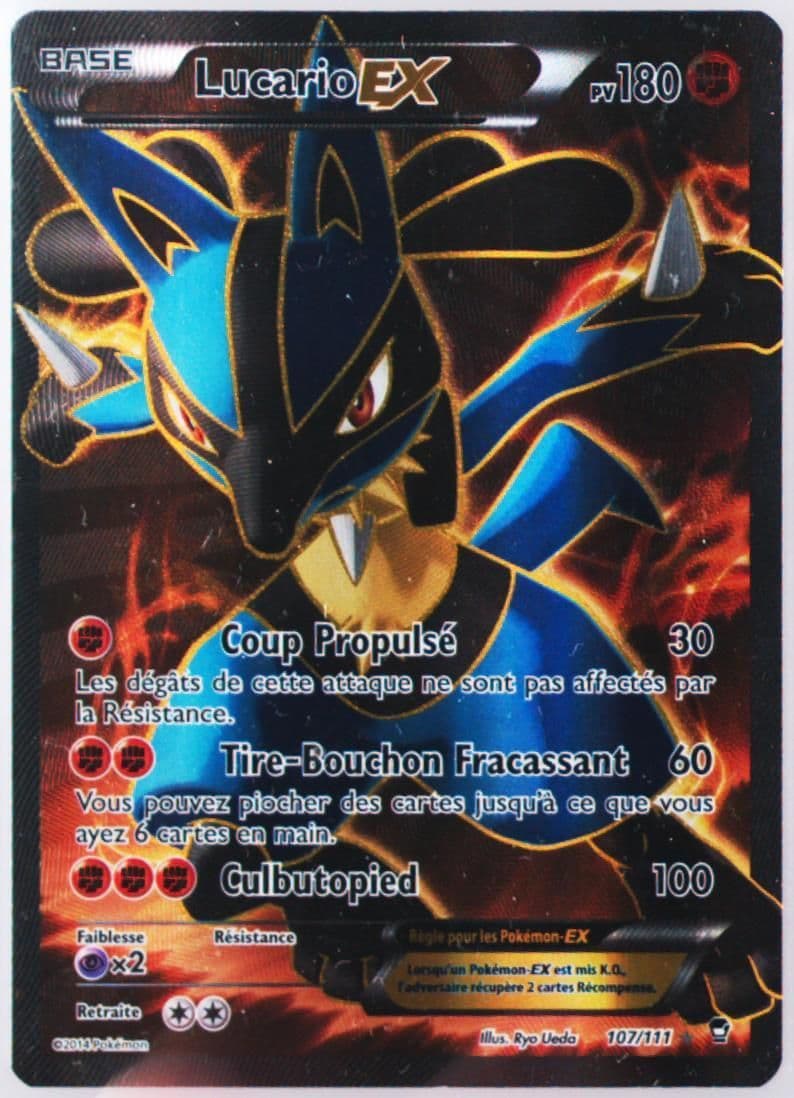 Full Art/Lucario EX French (107) 2014 Pokemon XY Furious Fists