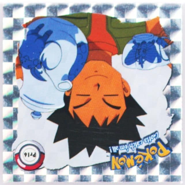 Brock (PR16) 1999 Pokemon Stickers Series 1 Bonus Prism Stickers