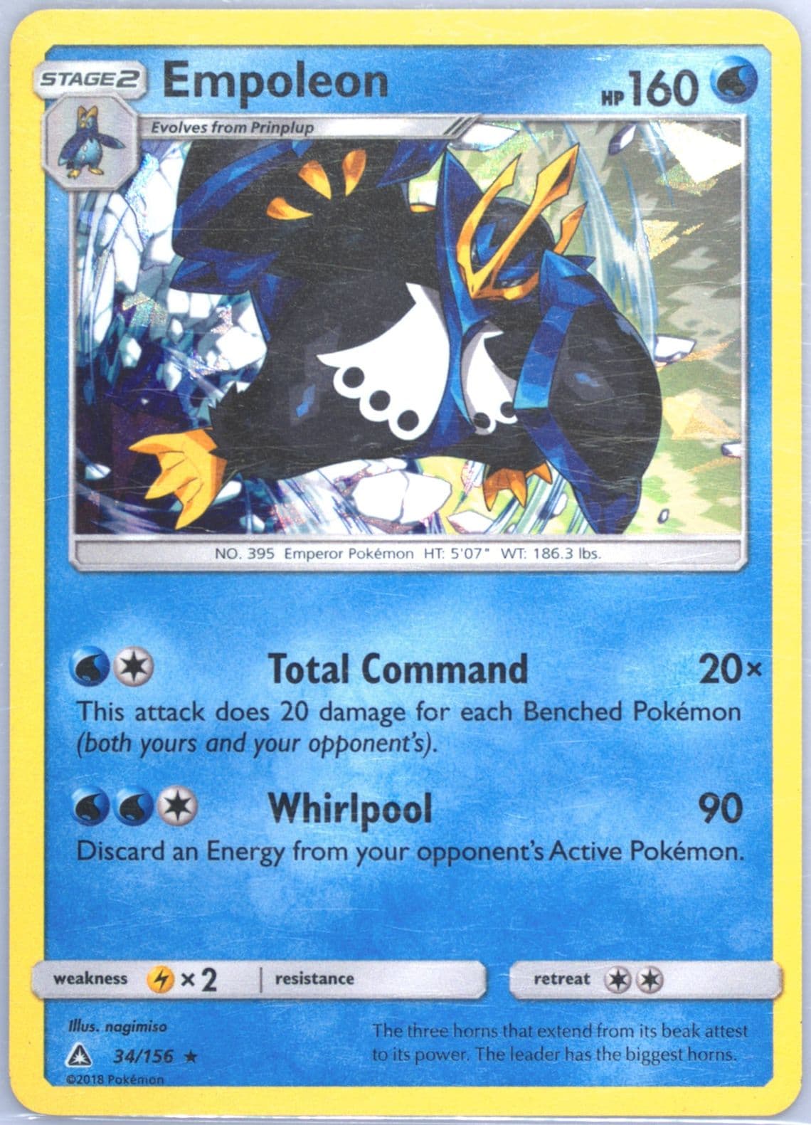 Empoleon Cracked Ice-Imperial Command Theme Deck (34) 2018 Pokemon Sun & Moon Ultra Prism