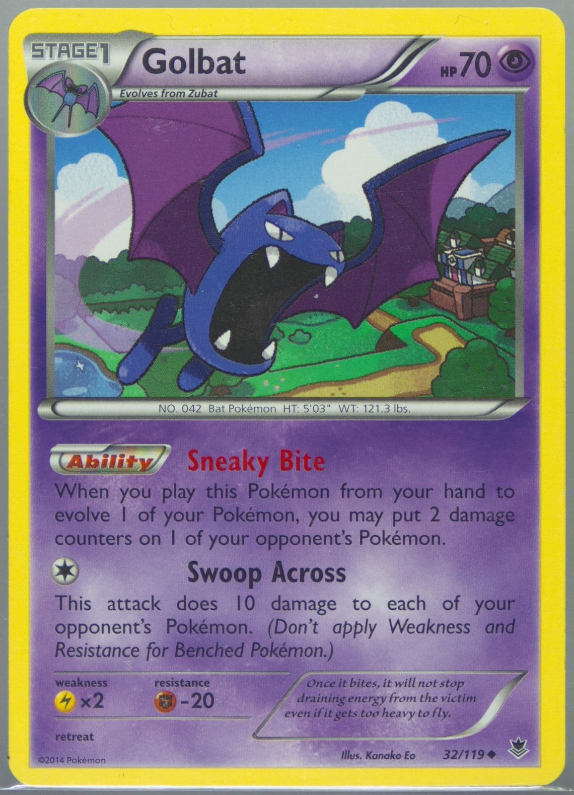 Golbat (32) 2014 Pokemon XY Phantom Forces