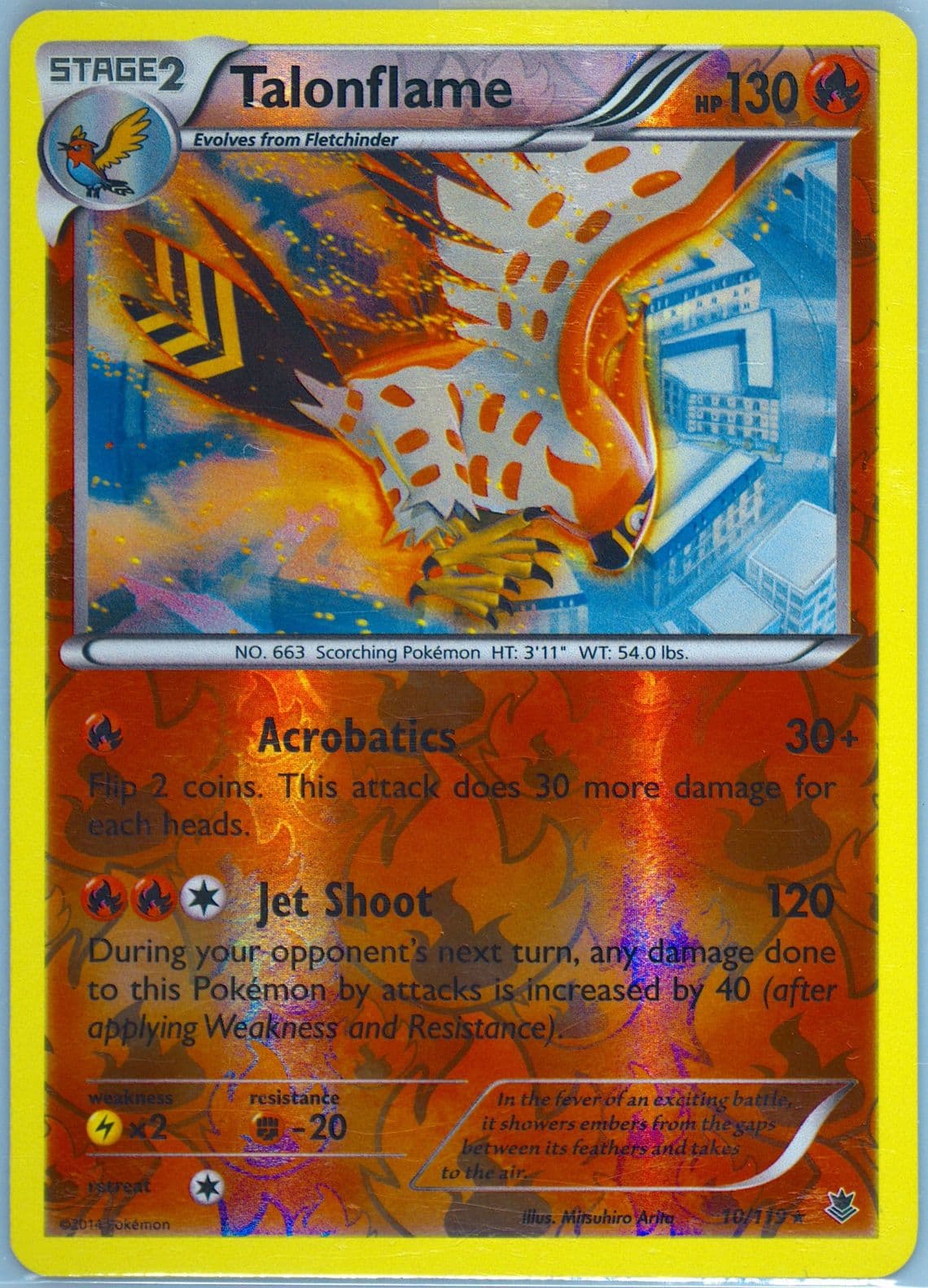 Talonflame-Reverse Foil (10) 2014 Pokemon XY Phantom Forces
