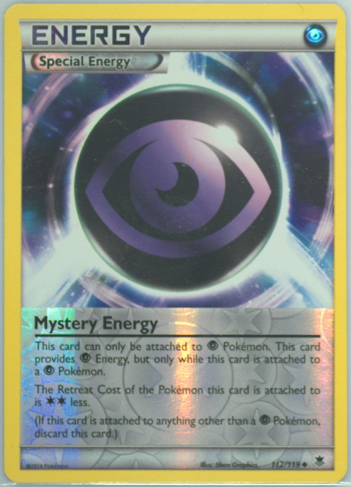 Mystery Energy-Reverse Foil (112) 2014 Pokemon XY Phantom Forces