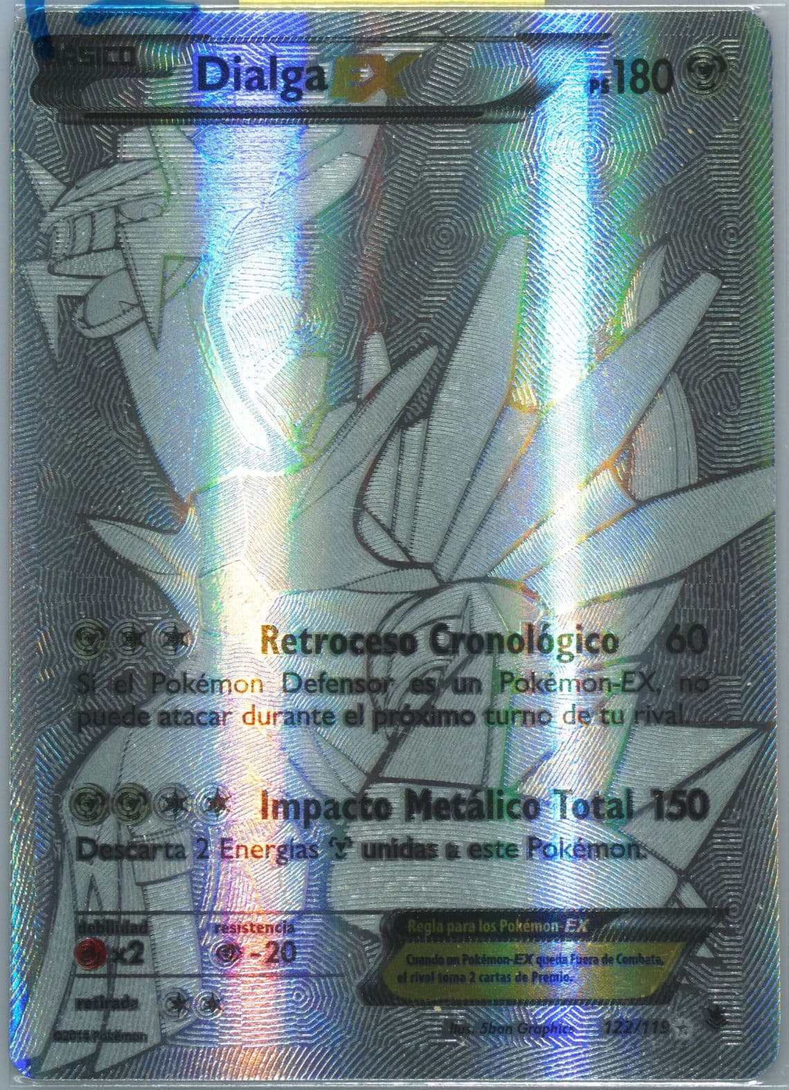 Full Art/Dialga EX Spanish (122) 2014 Pokemon XY Phantom Forces