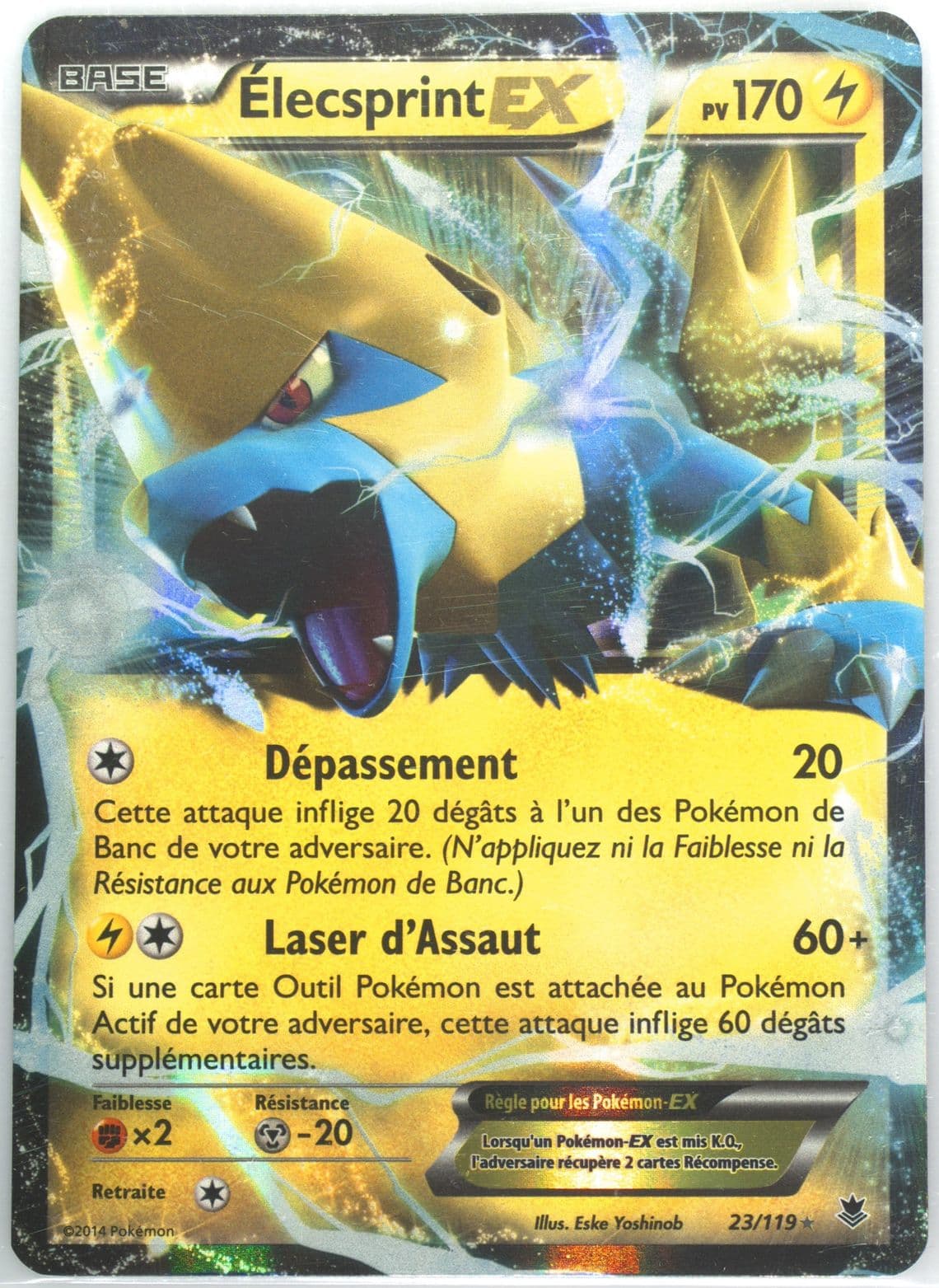 Elecsprint EX French (23) 2014 Pokemon XY Phantom Forces