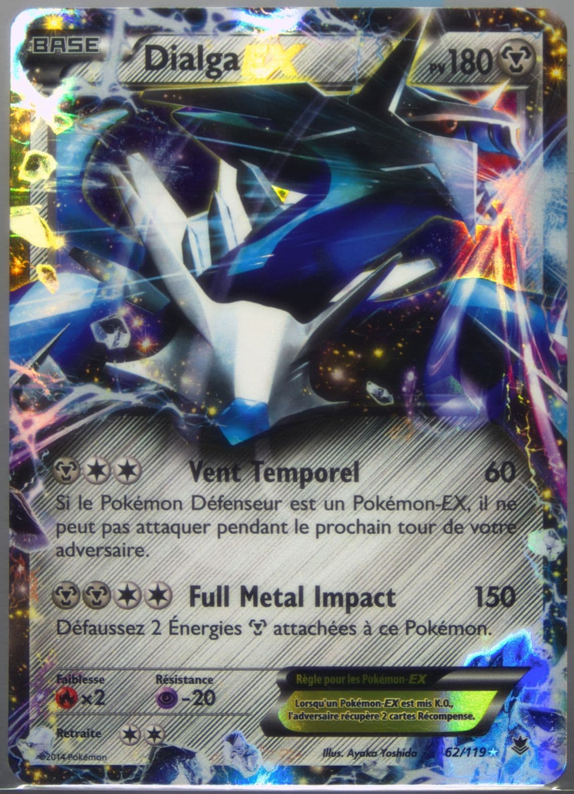 Dialga EX French (62) 2014 Pokemon XY Phantom Forces
