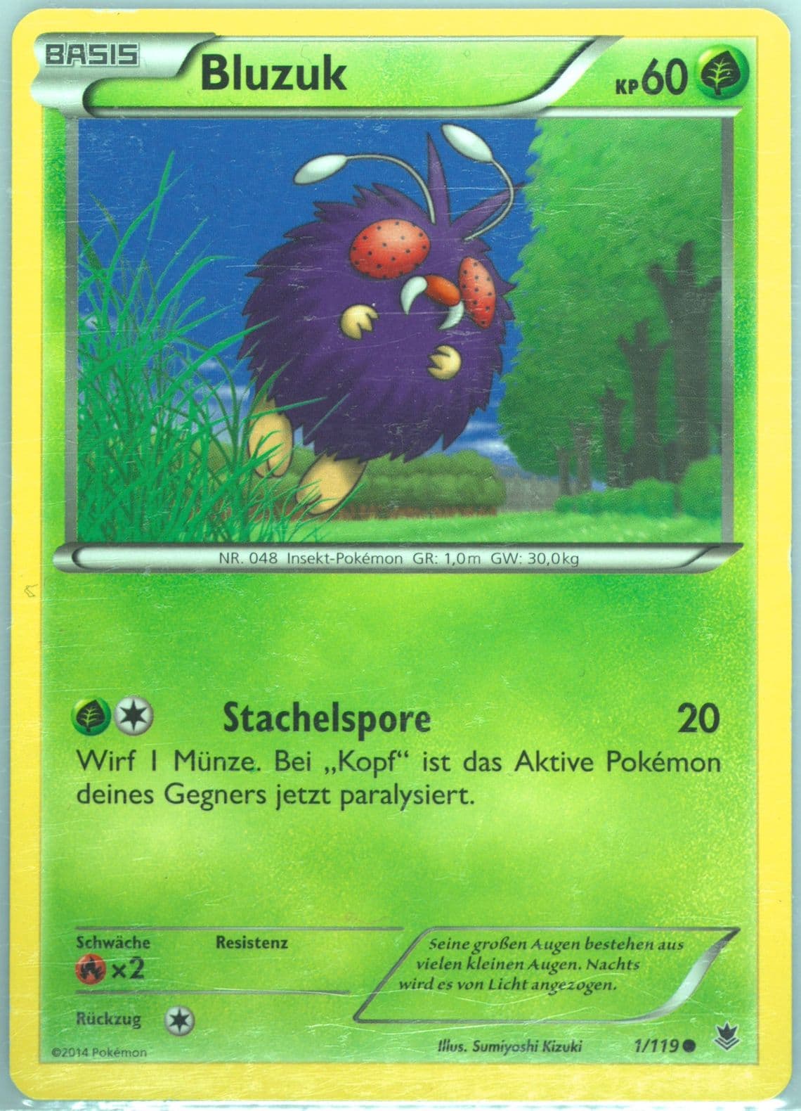Bluzuk German (1) 2014 Pokemon XY Phantom Forces