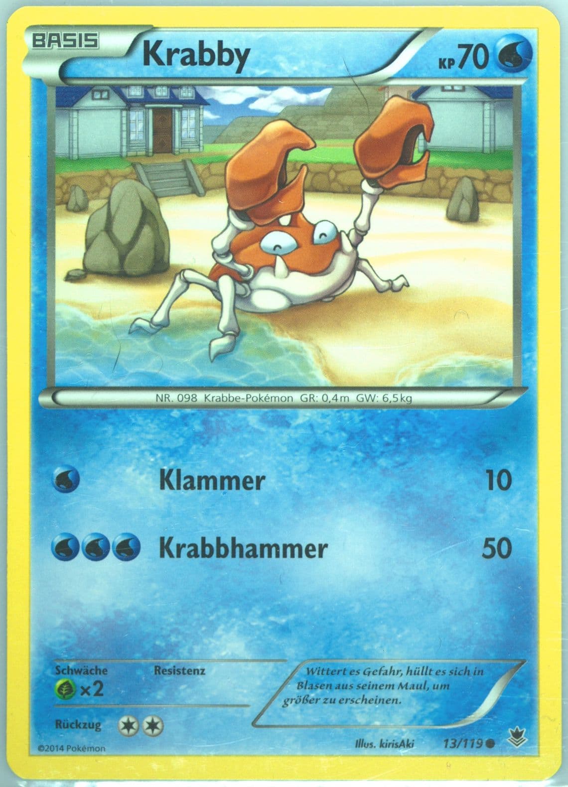 Krabby German (13) 2014 Pokemon XY Phantom Forces