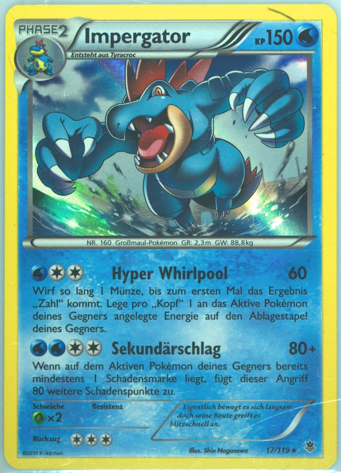 Impergator-Holo German (17) 2014 Pokemon XY Phantom Forces