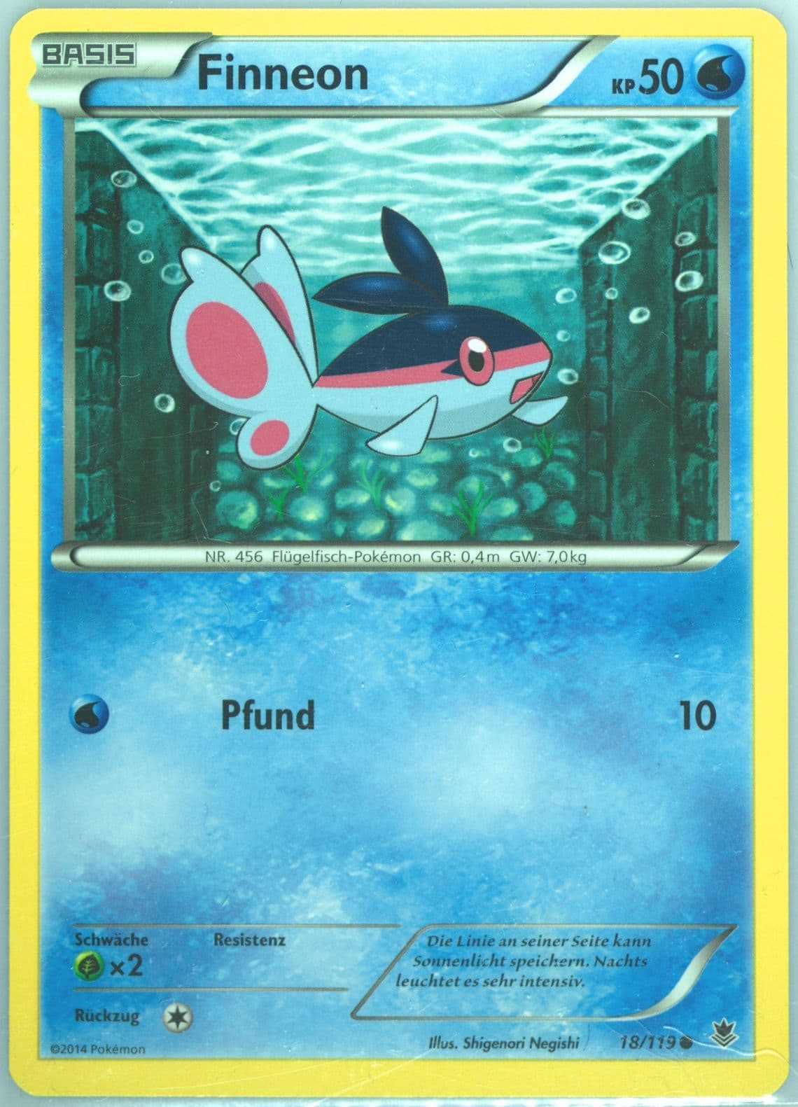 Finneon German (18) 2014 Pokemon XY Phantom Forces