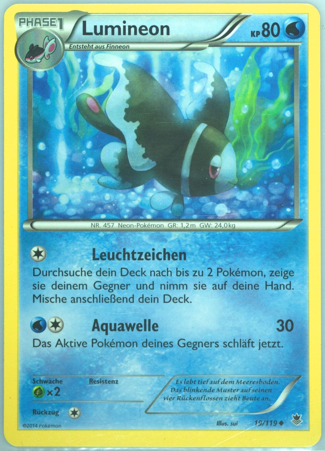 Lumineon German (19) 2014 Pokemon XY Phantom Forces
