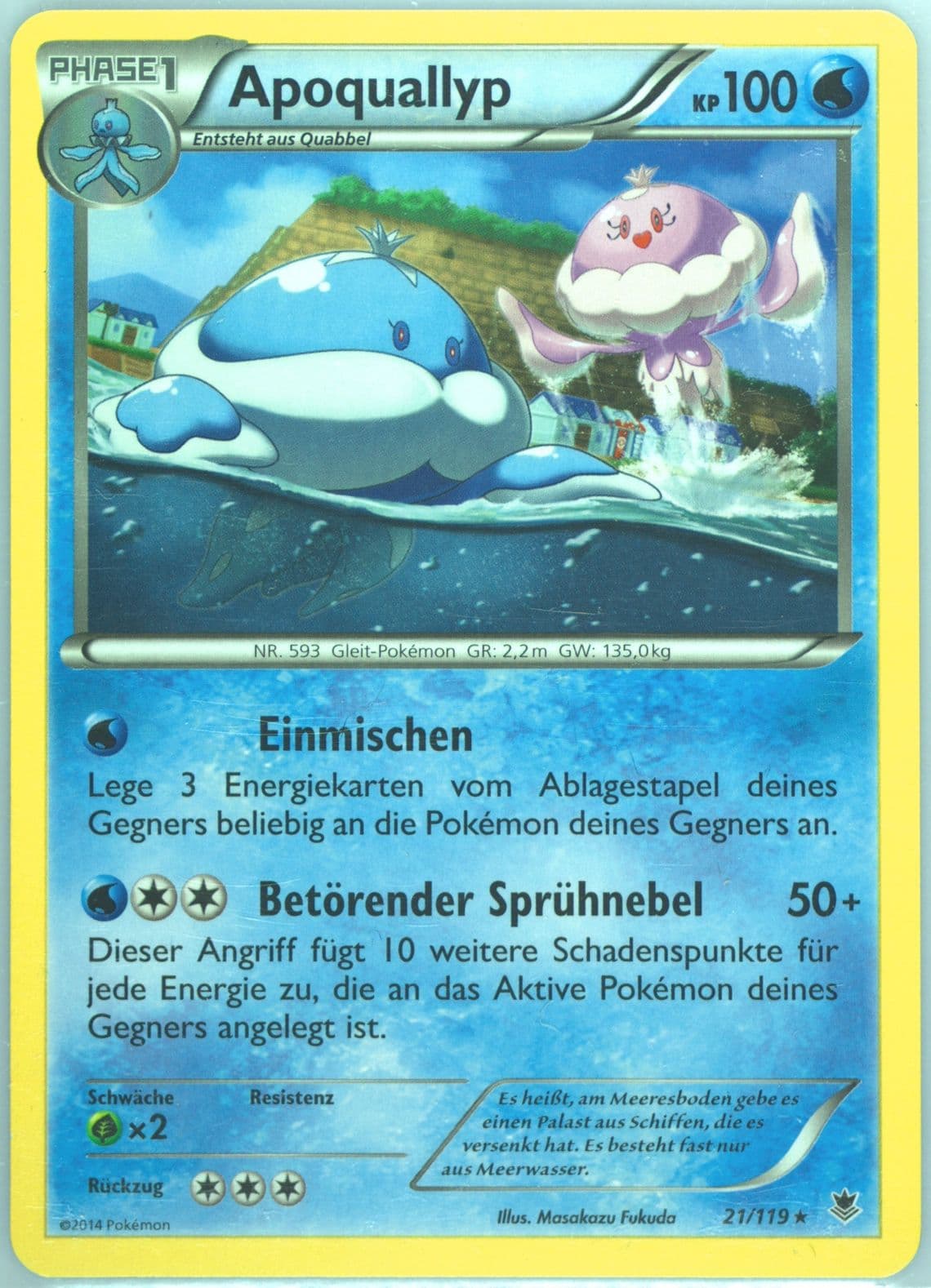 Apoquallyp German (21) 2014 Pokemon XY Phantom Forces