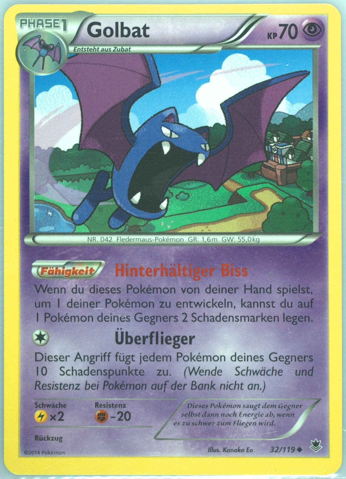 Golbat German (32) 2014 Pokemon XY Phantom Forces