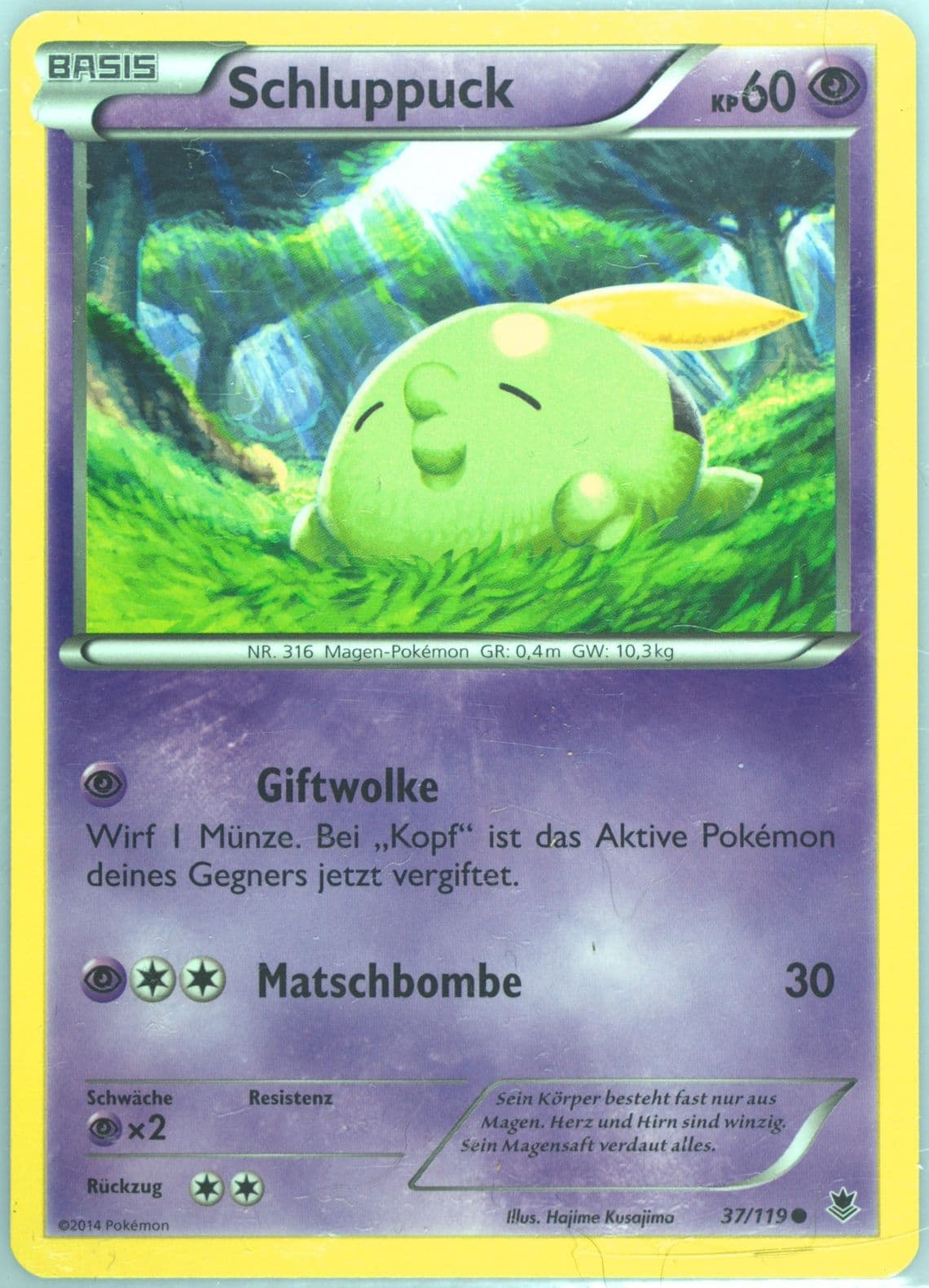 Schluppuck German (37) 2014 Pokemon XY Phantom Forces