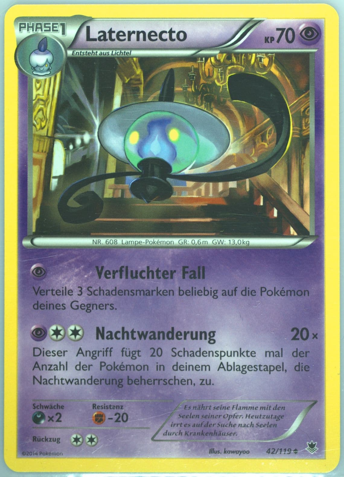 Laternecto German (42) 2014 Pokemon XY Phantom Forces