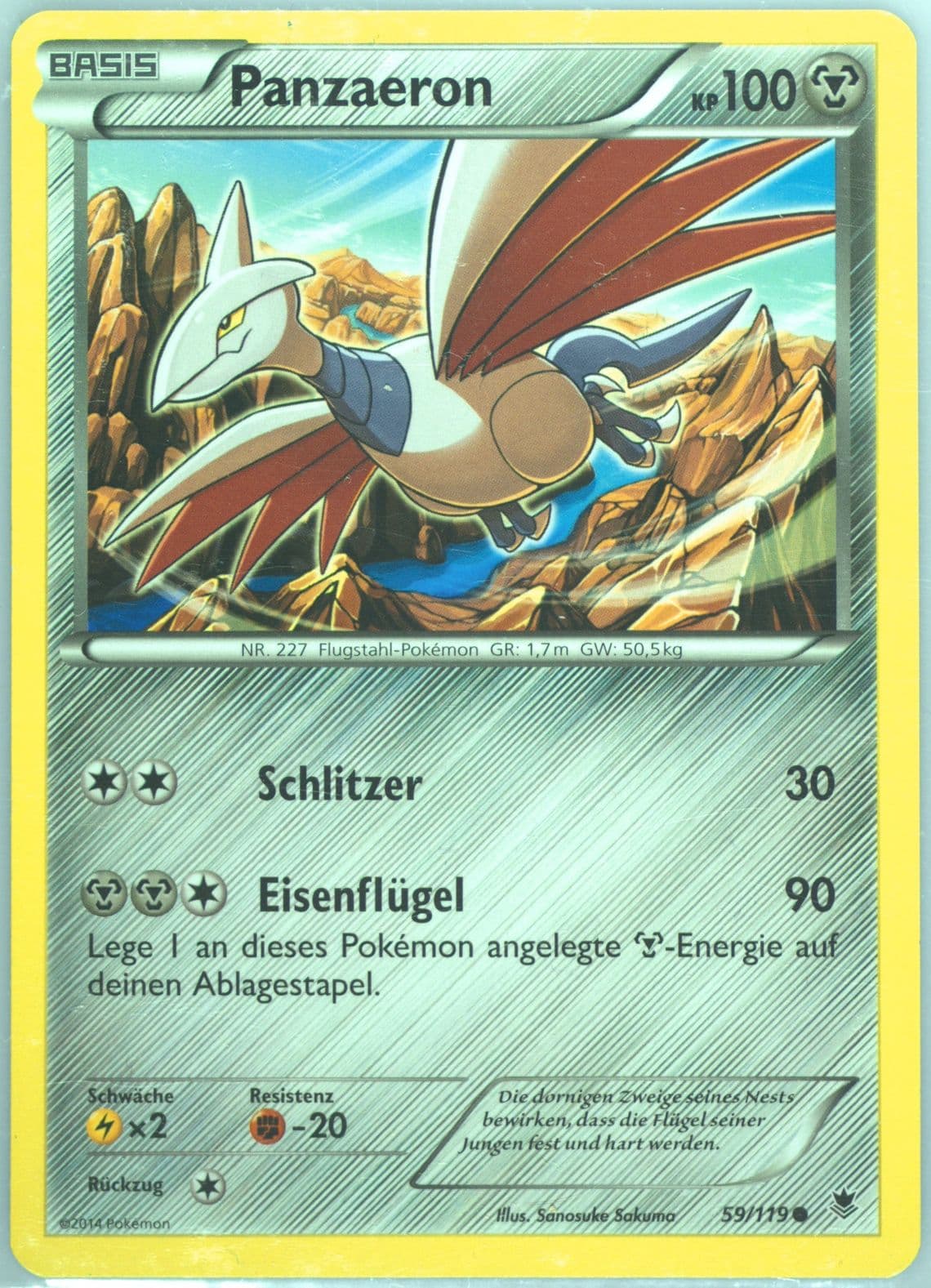 Panzaeron German (59) 2014 Pokemon XY Phantom Forces