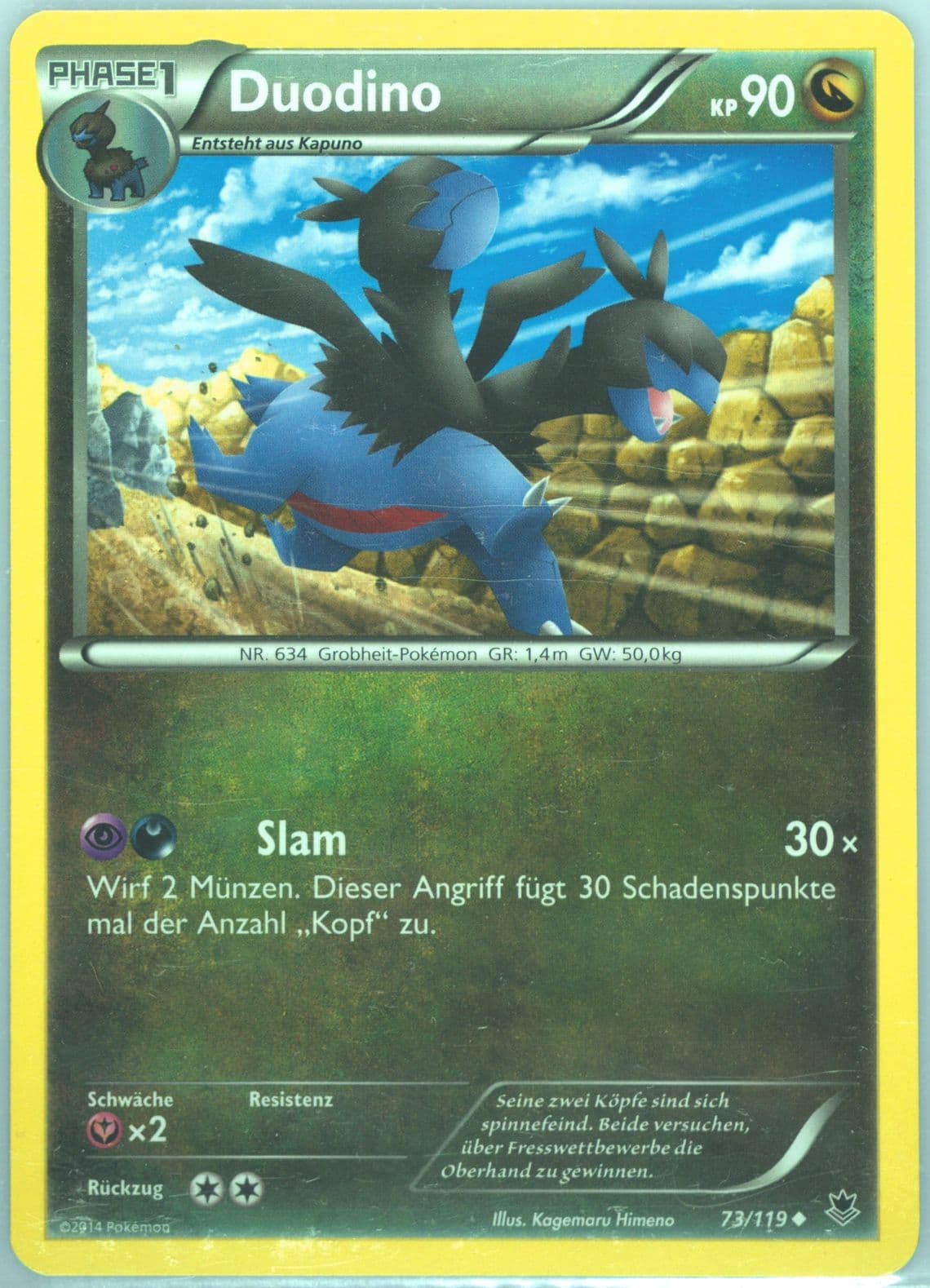 Duodino German (73) 2014 Pokemon XY Phantom Forces