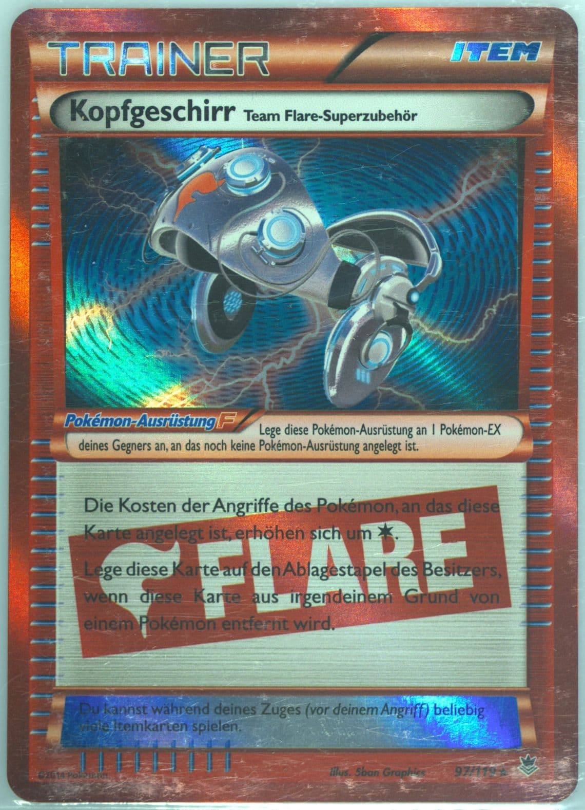 Kopfgeschirr-Holo German (97) 2014 Pokemon XY Phantom Forces