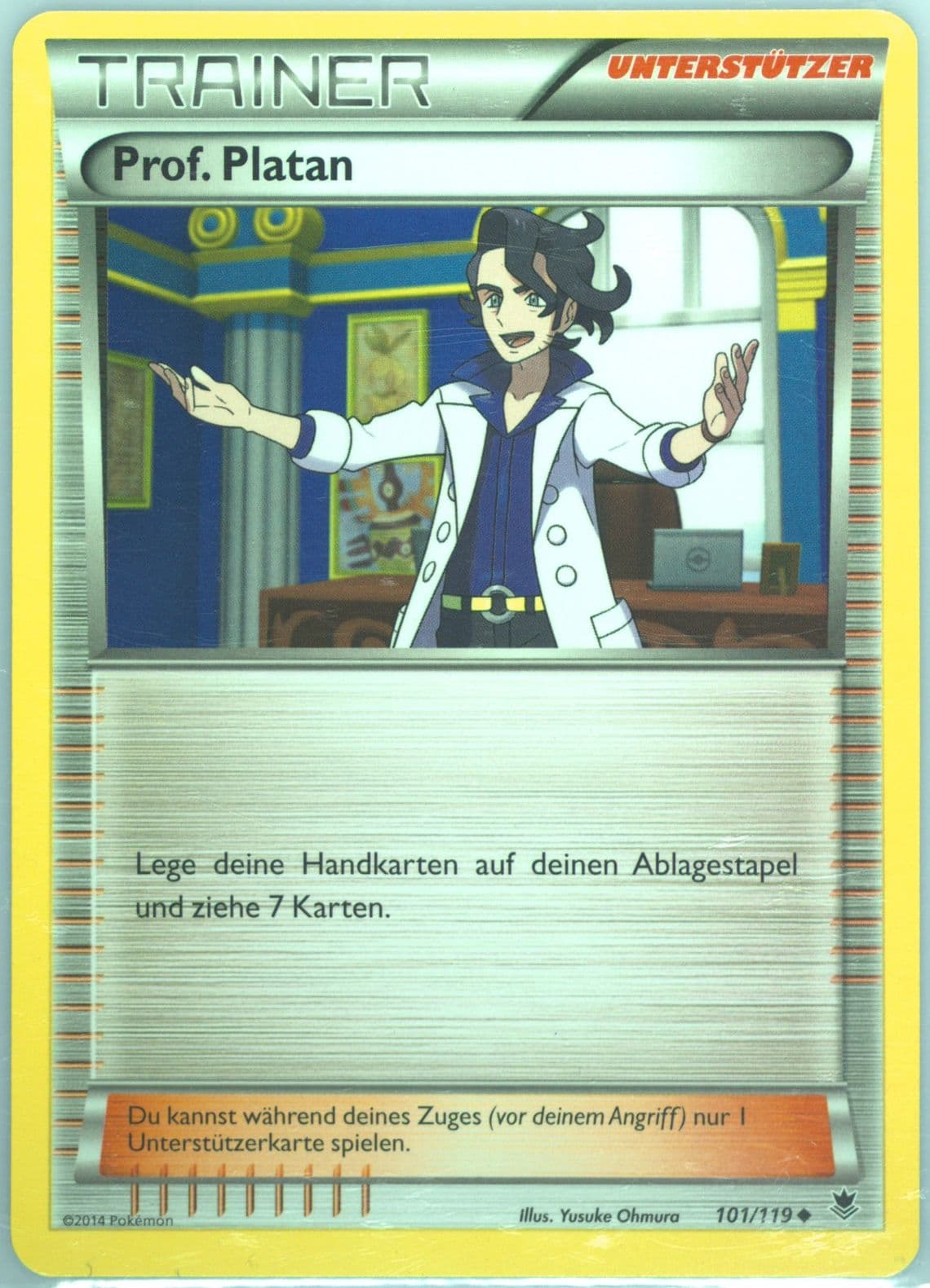 Prof. Platan German (101) 2014 Pokemon XY Phantom Forces