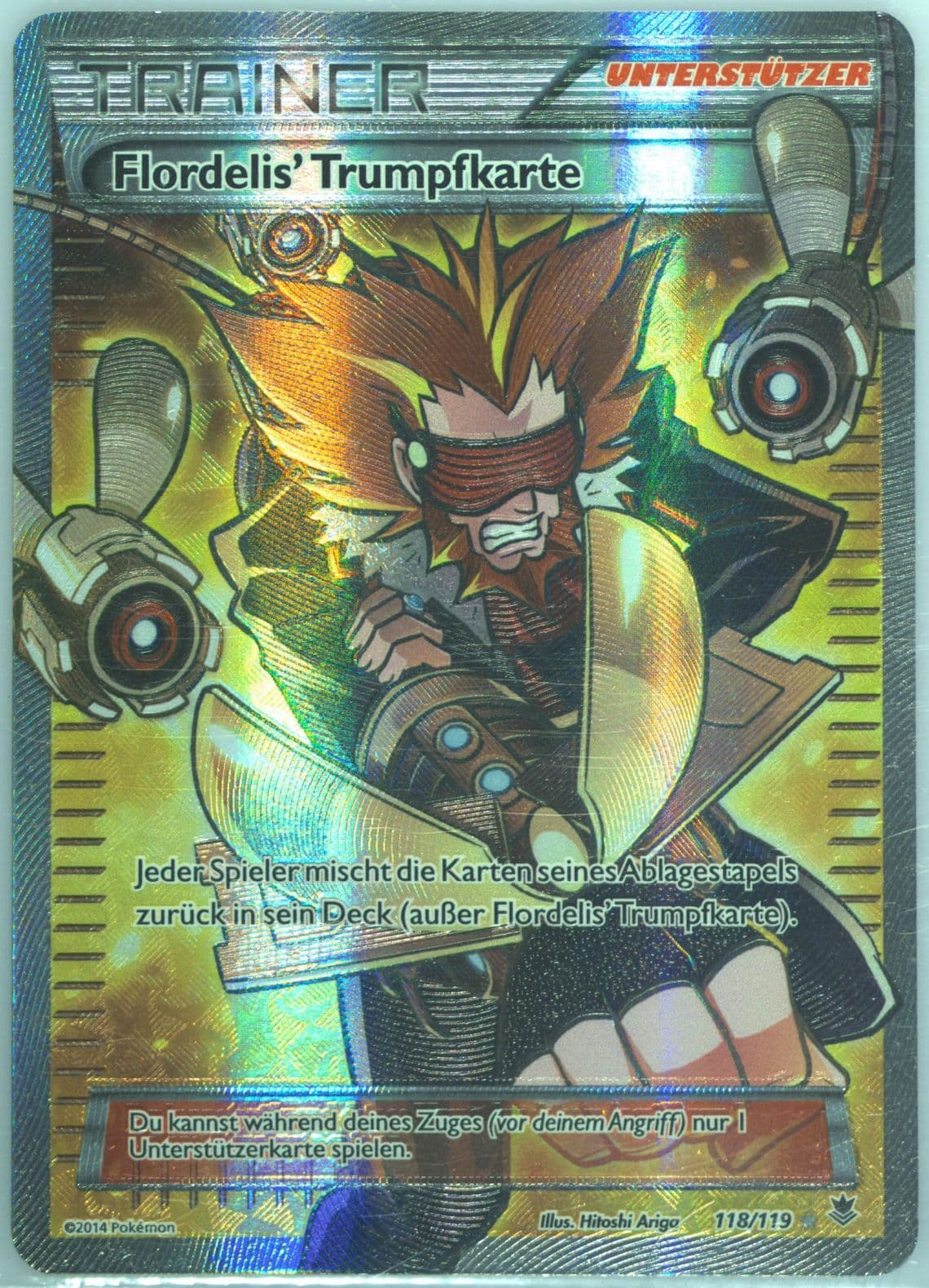 Full Art/Flordelis' Trumpfkarte German (118) 2014 Pokemon XY Phantom Forces