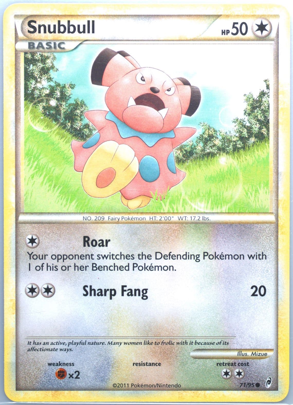 Snubbull (71) 2011 Pokemon Call of Legends